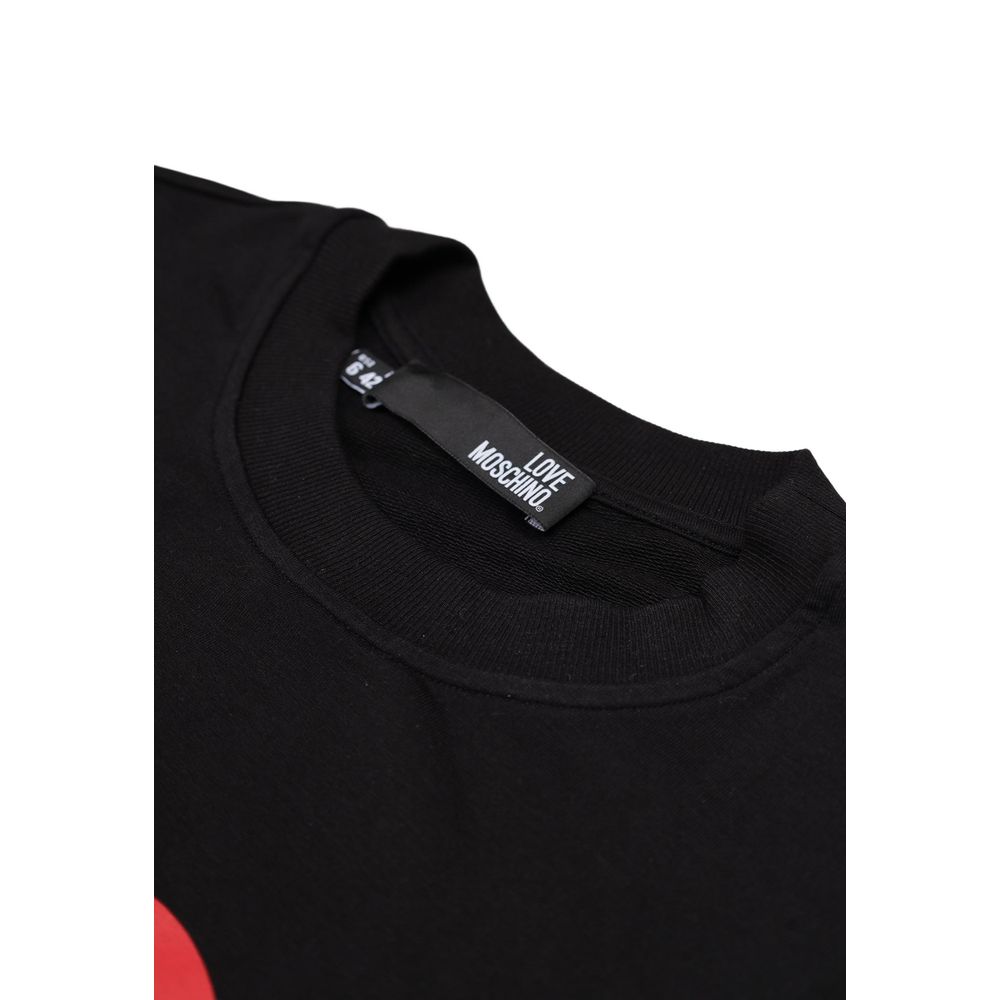 Love Moschino Black Cotton Women's Sweatshirt