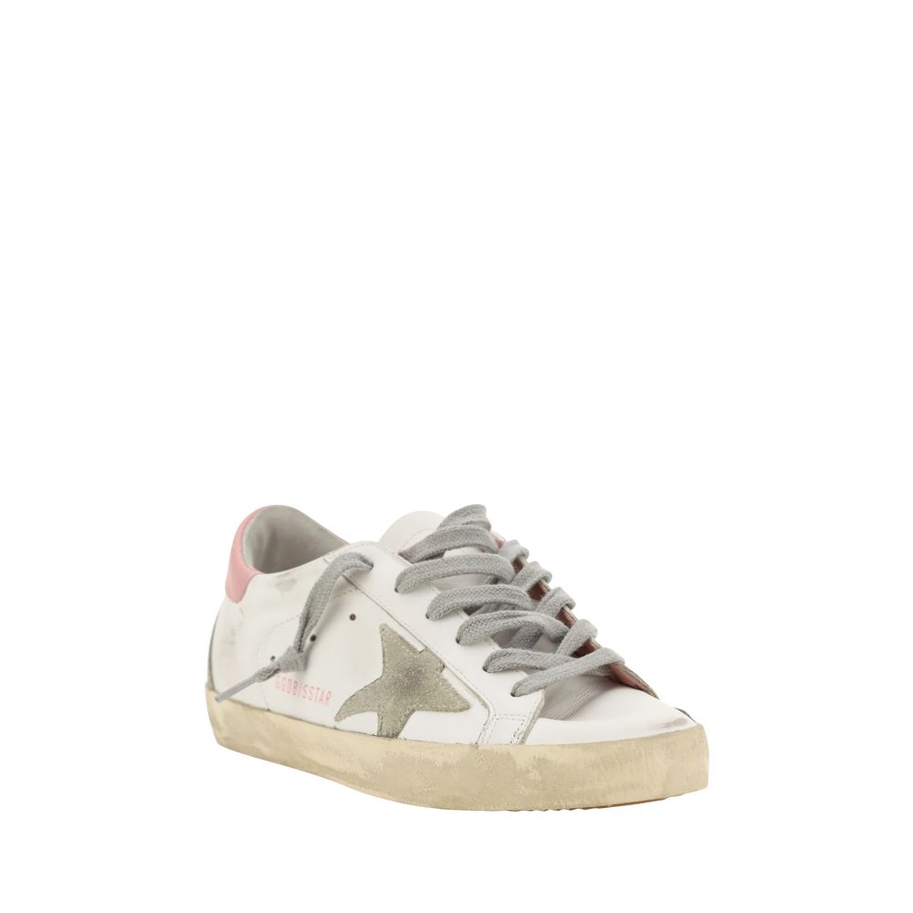 Golden Goose White Calf Leather Bos Taurus Low Top Women's Sneakers