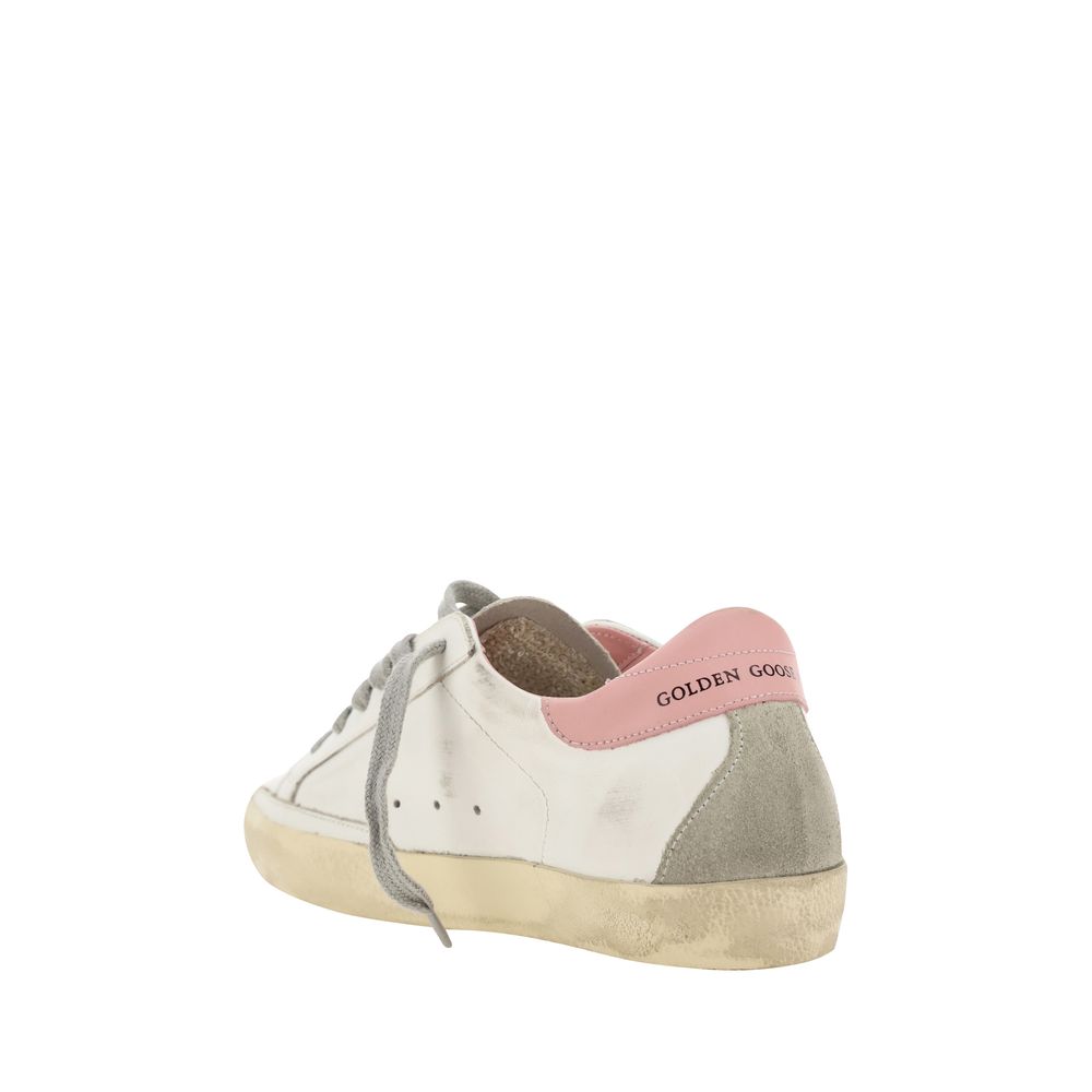 Golden Goose White Calf Leather Bos Taurus Low Top Women's Sneakers