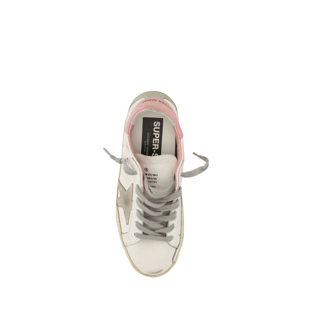 Golden Goose White Calf Leather Bos Taurus Low Top Women's Sneakers