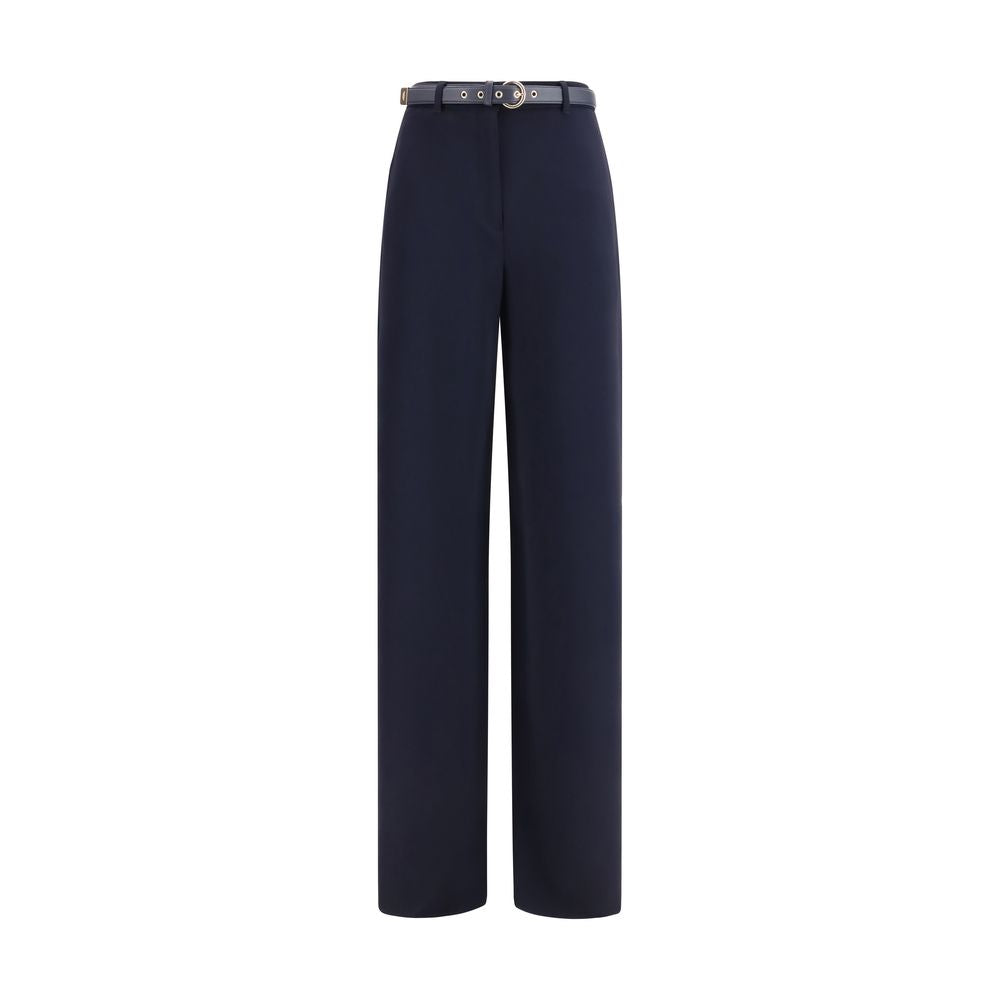 Max Mara Blue Triacetate Dress Women's Pants