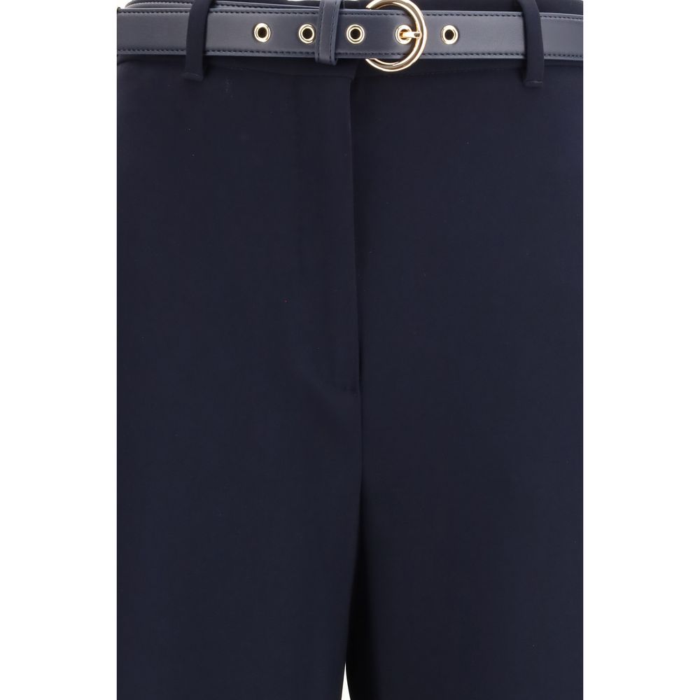 Max Mara Blue Triacetate Dress Women's Pants