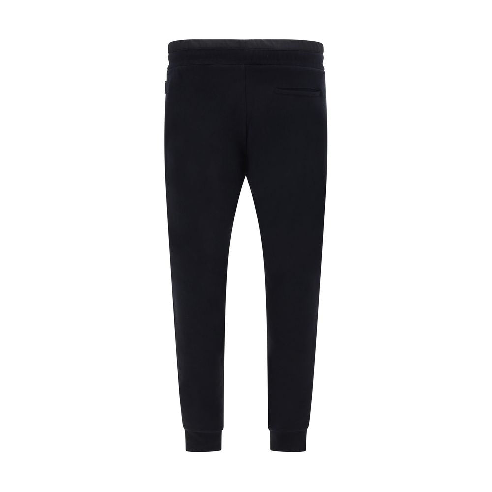 Philipp Plein Black Cotton Joggers (Workout Men's Pants)