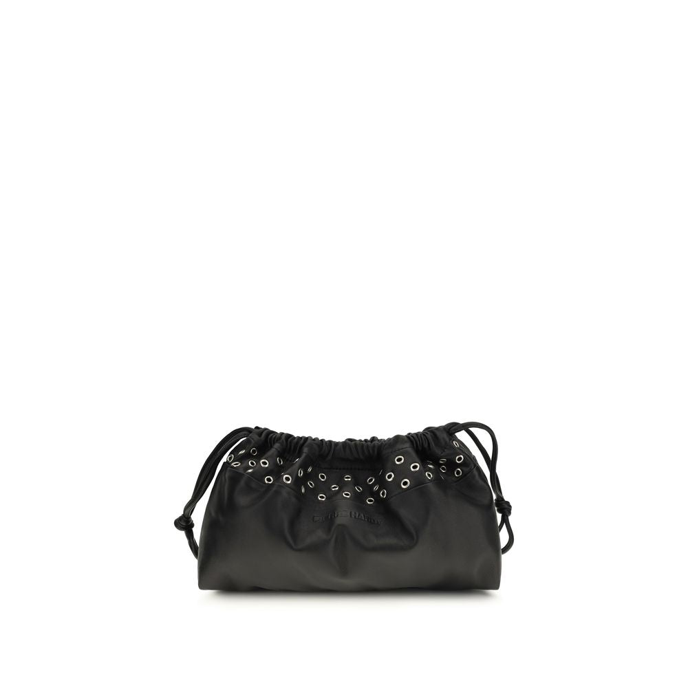 Pierre Hardy Black Calf Leather Bos Taurus Clutch Women's Bag