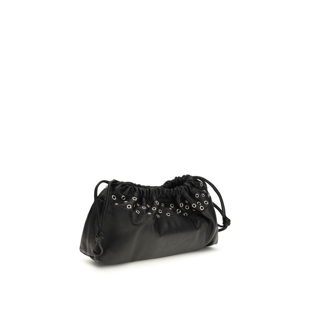 Pierre Hardy Black Calf Leather Bos Taurus Clutch Women's Bag