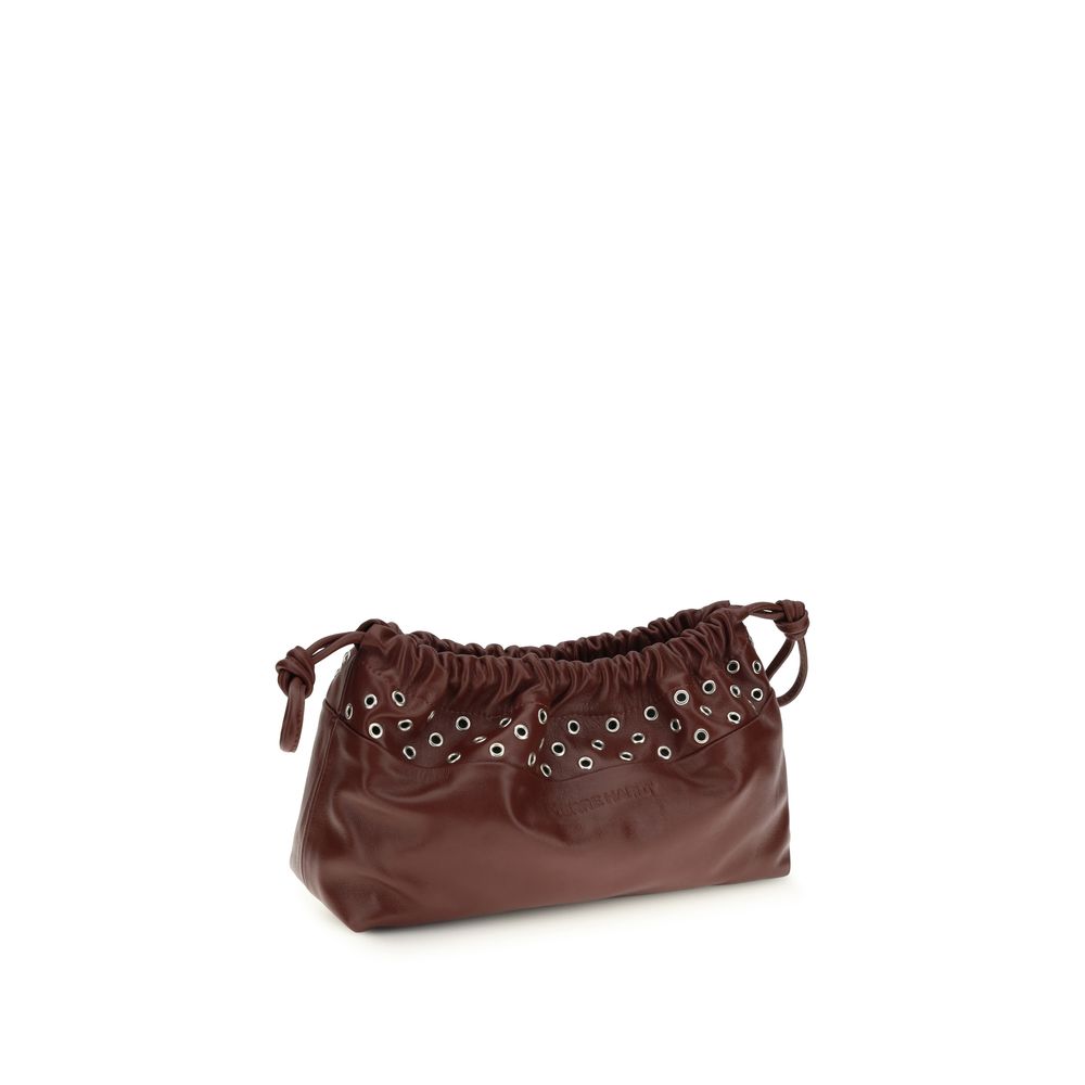 Pierre Hardy Bordeaux Calf Leather Bos Taurus Clutch Women's Bag