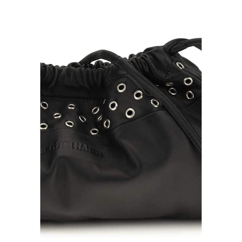 Pierre Hardy Black Calf Leather Bos Taurus Clutch Women's Bag