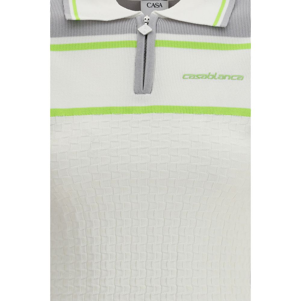 Casablanca White Viscose Polo Women's Shirt