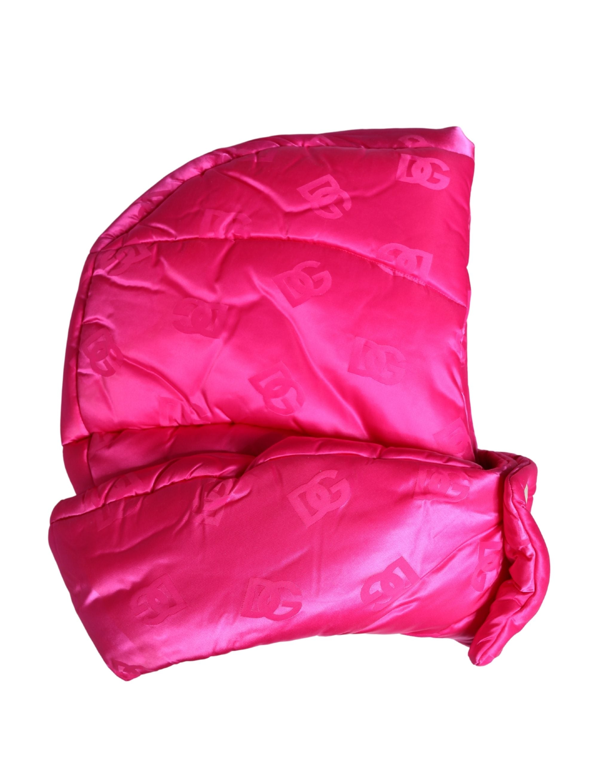 Dolce & Gabbana Men Pink Logo Print Whole Head Wrap Capello Men's Hat