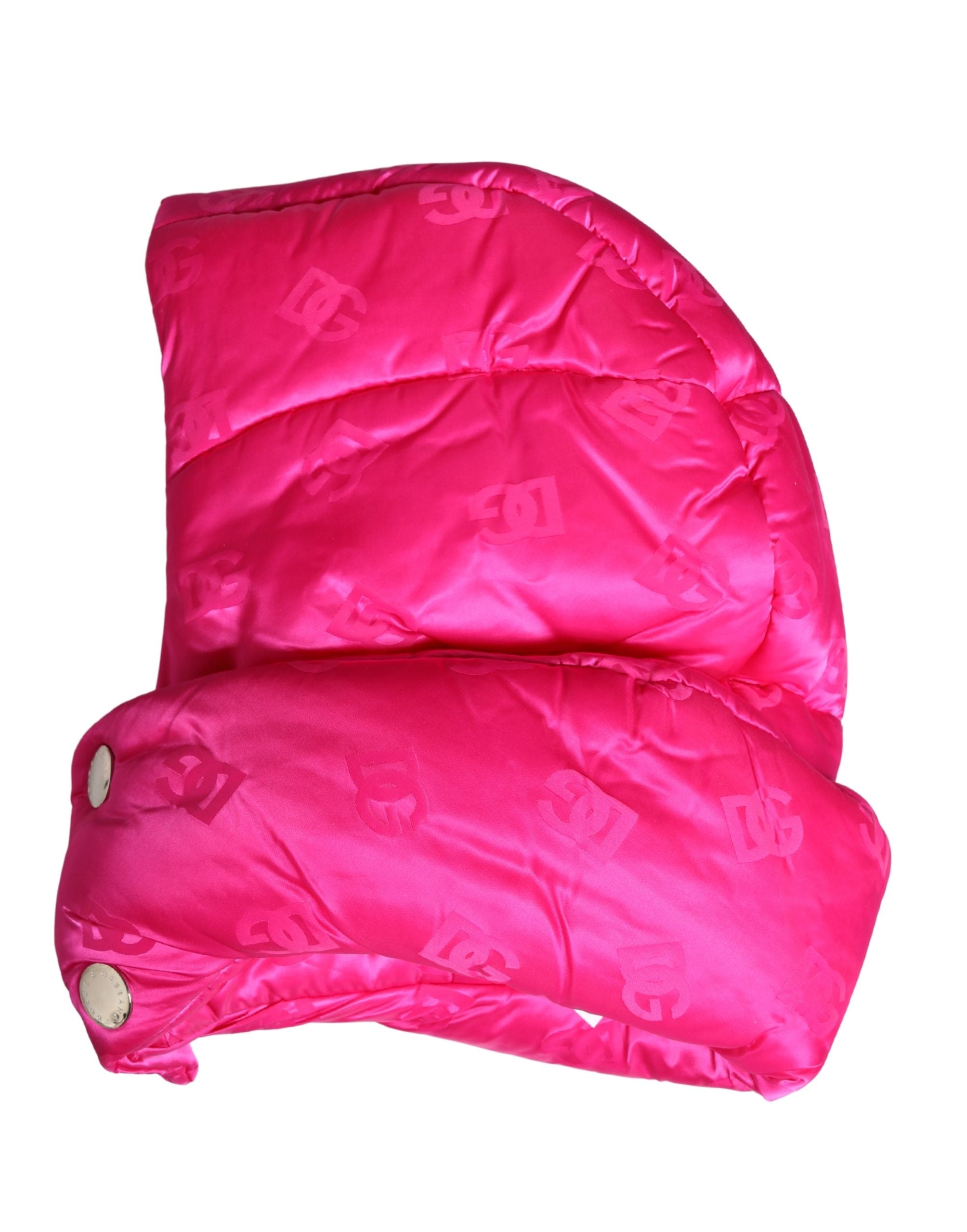 Dolce & Gabbana Men Pink Logo Print Whole Head Wrap Capello Men's Hat