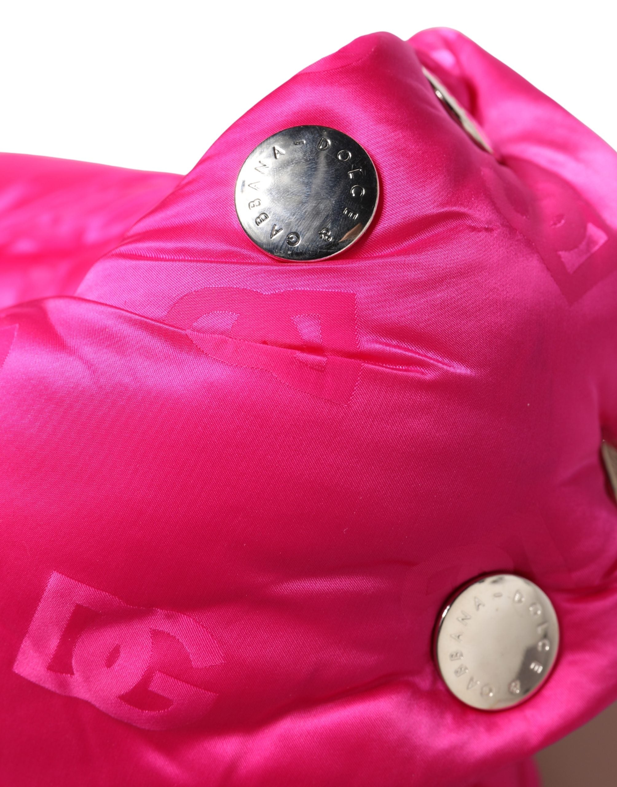 Dolce & Gabbana Men Pink Logo Print Whole Head Wrap Capello Men's Hat