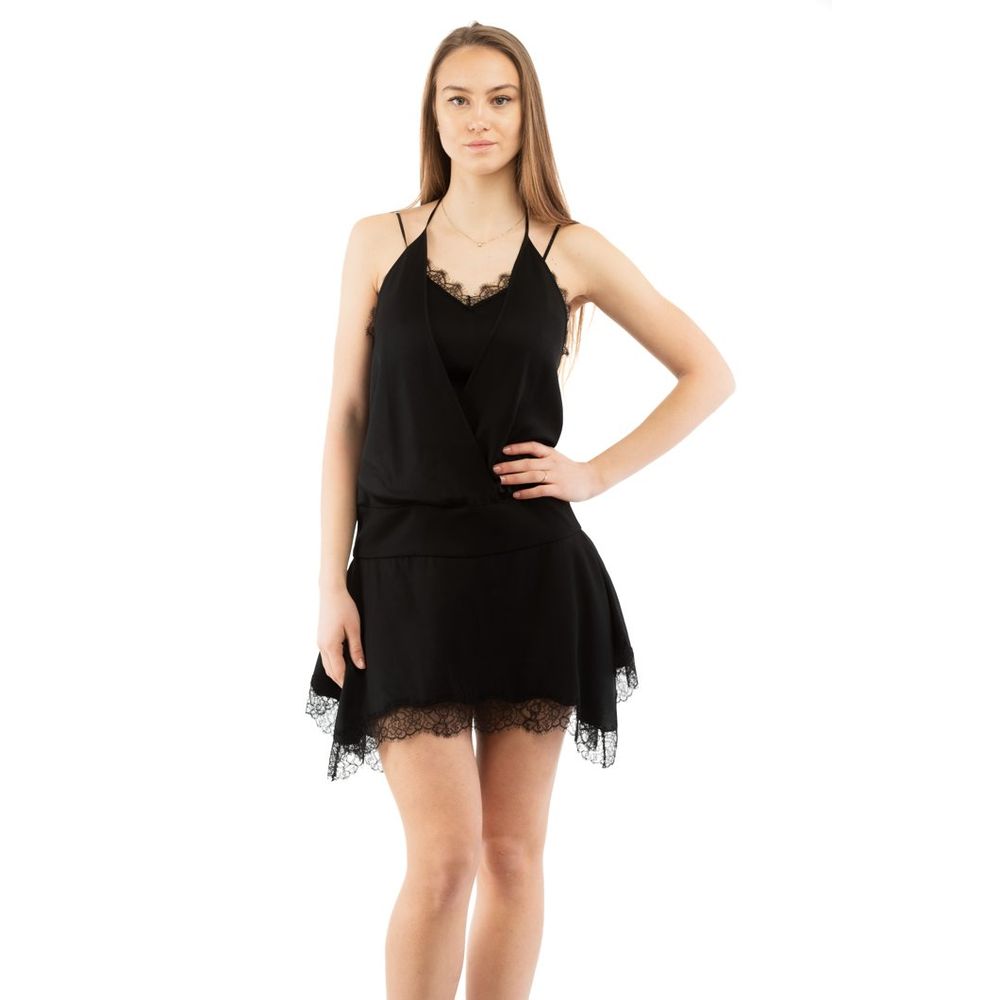 Moschino Black Marabou Casual Women's Dress