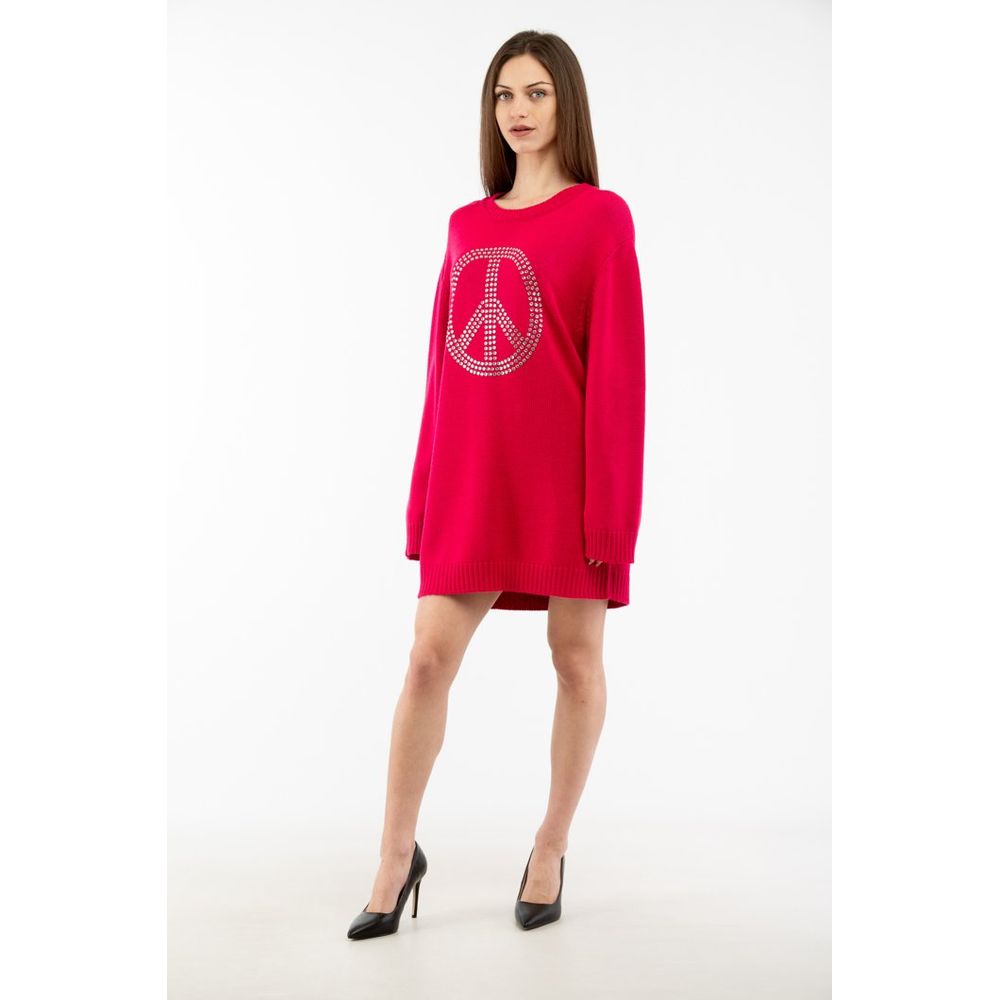 Moschino Fuchsia Wool Casual Women's Dress