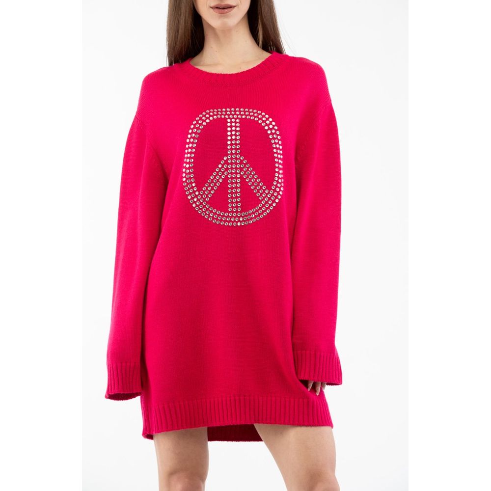 Moschino Fuchsia Wool Casual Women's Dress