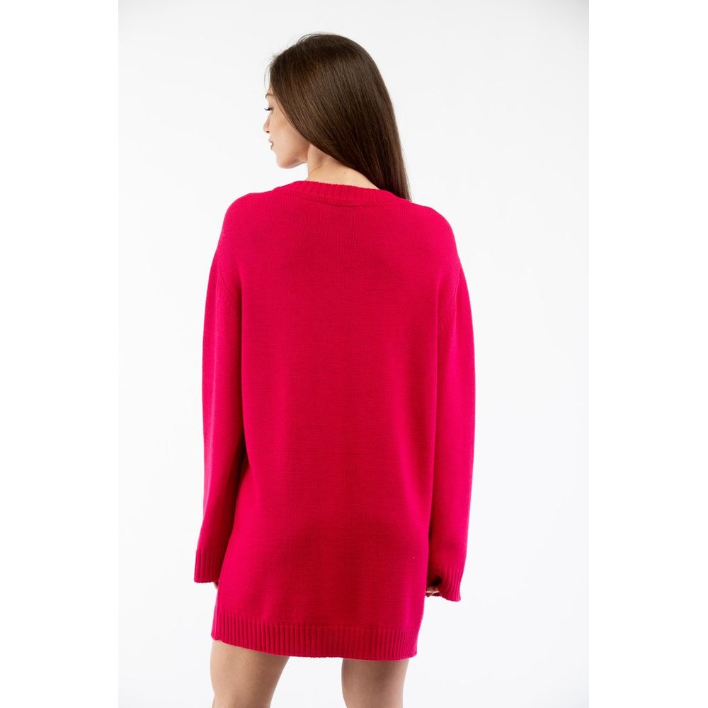 Moschino Fuchsia Wool Casual Women's Dress