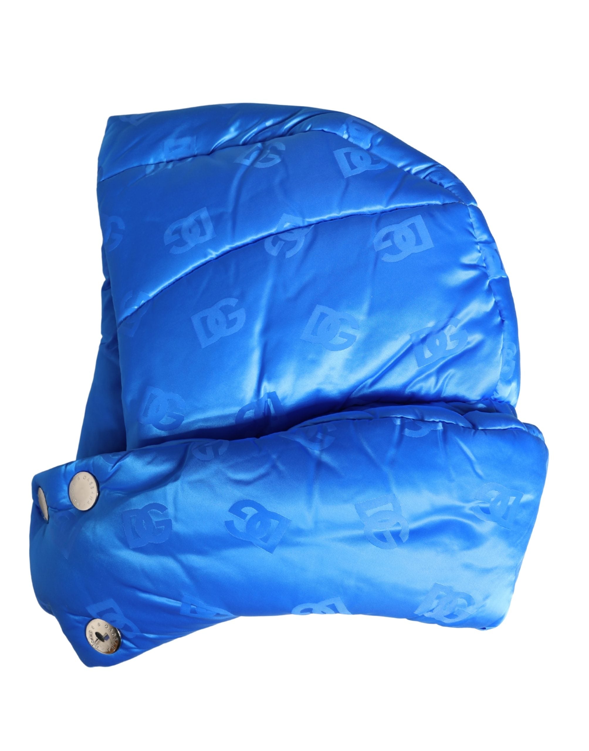 Dolce & Gabbana Men Blue Logo Print Whole Head Wrap Capello Men's Hat