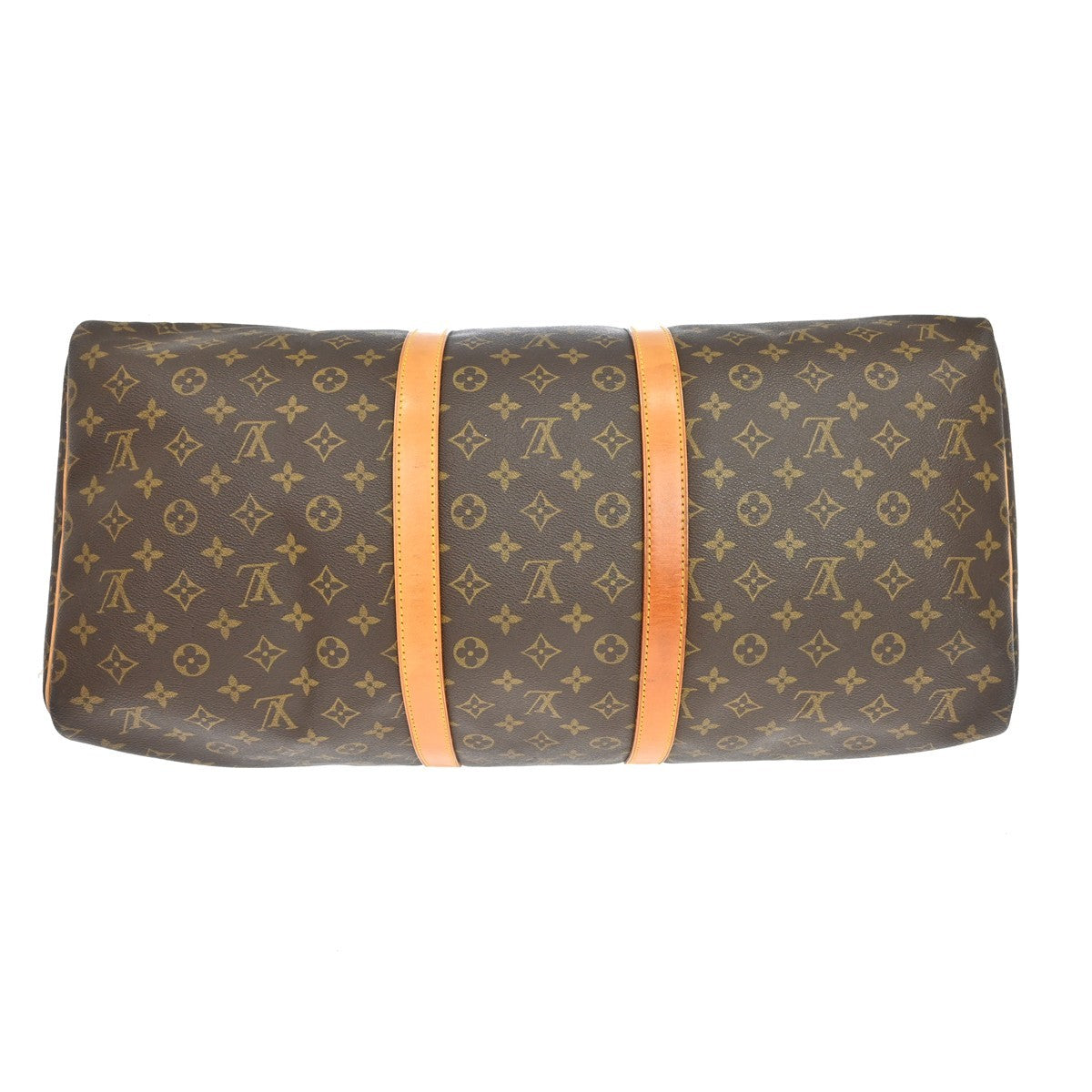 Louis Vuitton Keepall Monogram Brown Canvas Travel Bag Bag (Pre-Owned)