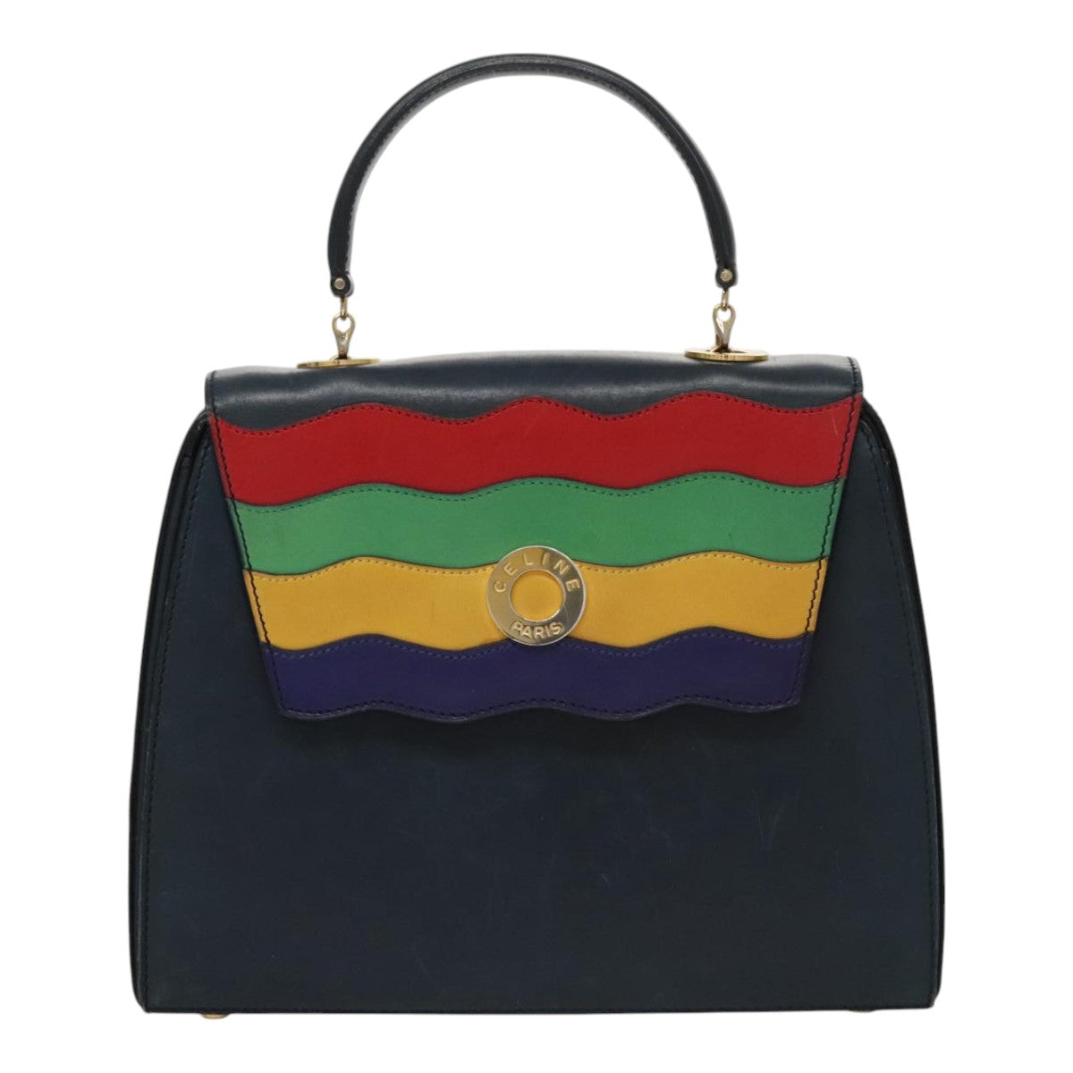Céline Navy Leather Handbag (Pre-Owned)