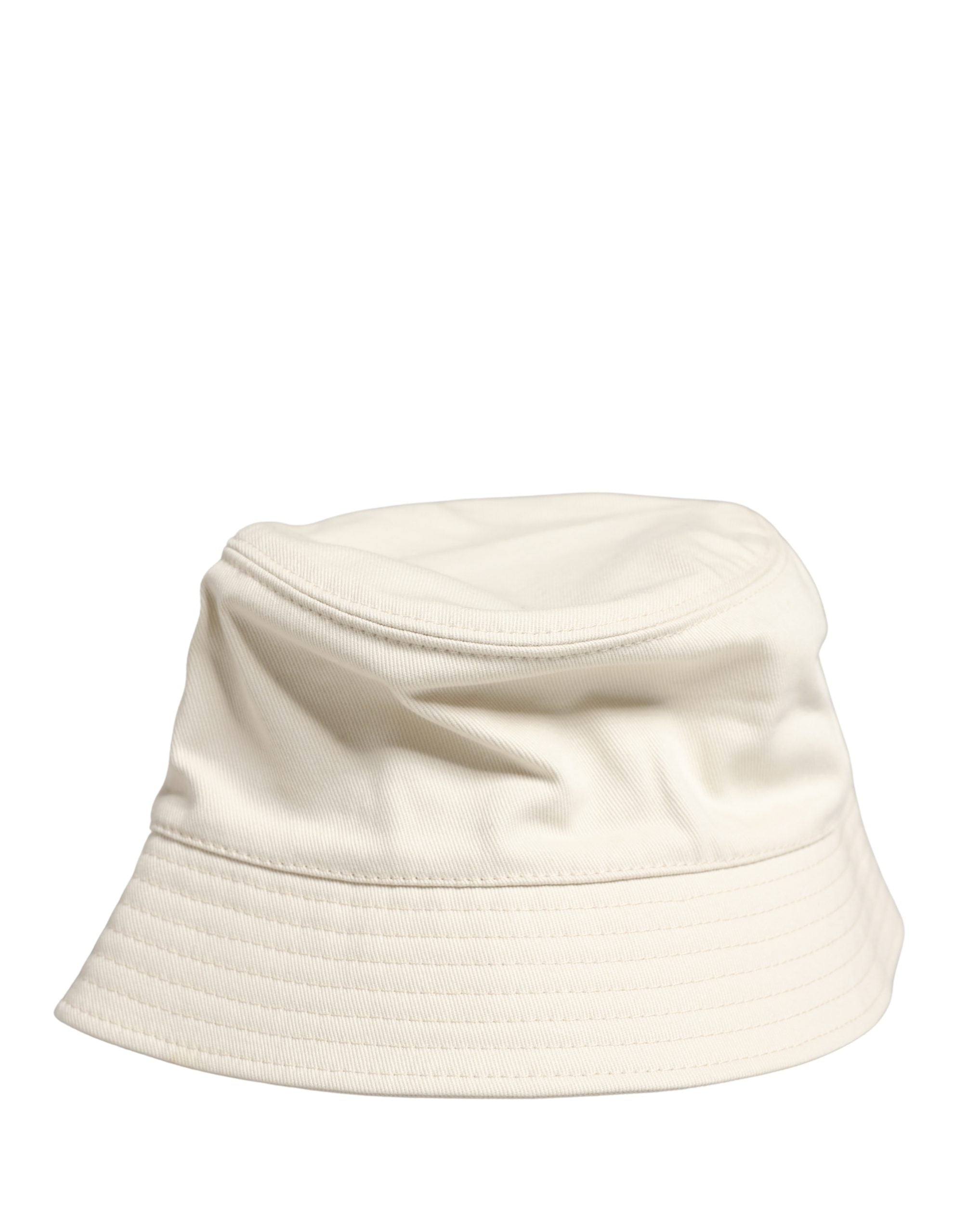 Dolce & Gabbana Men White Cotton Bucket Fisherman Capello Men's Hat