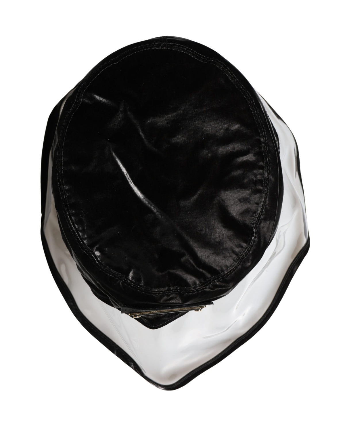 Dolce & Gabbana Black Nylon Plastic Fisherman Bucket Capello Men's Hat