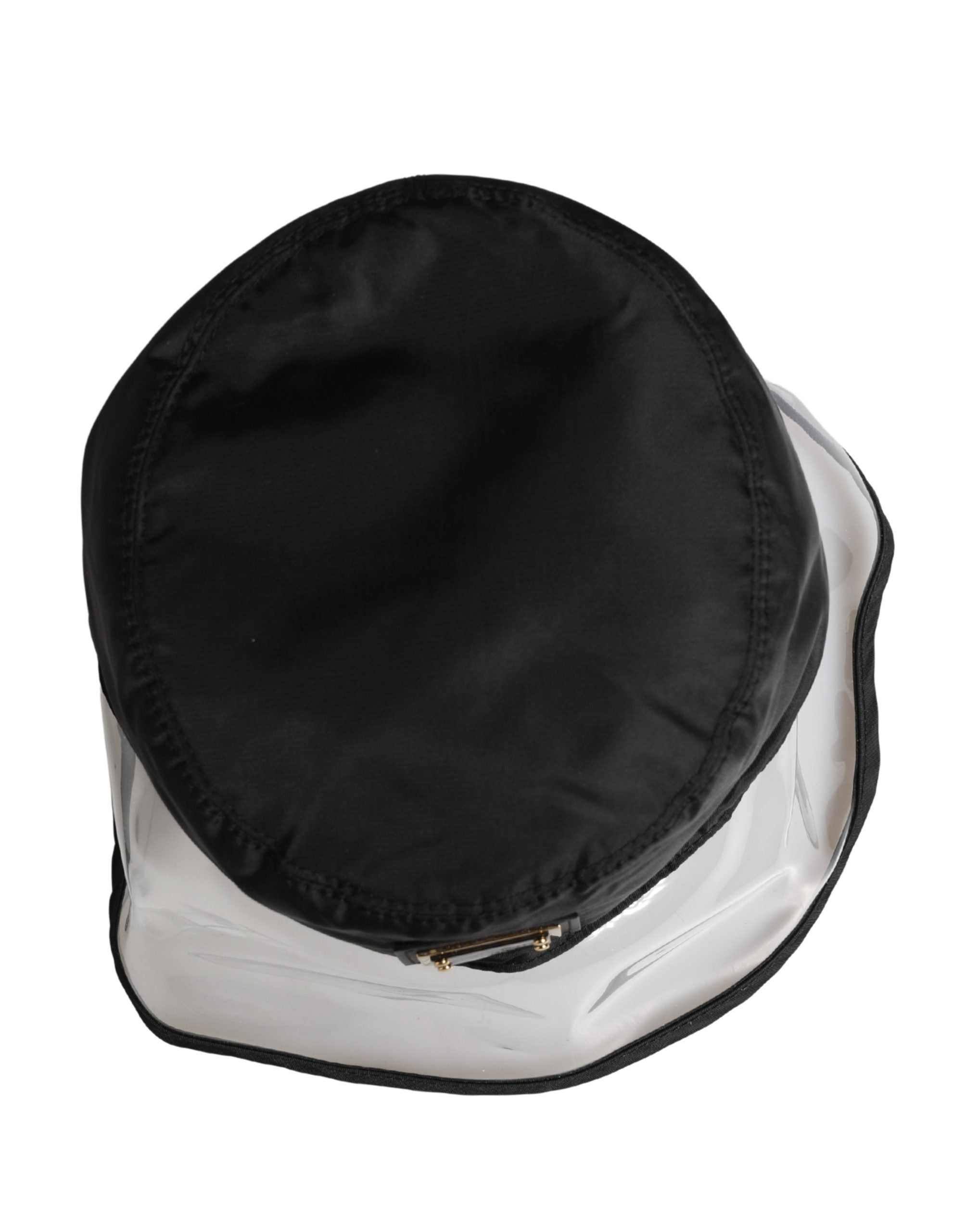 Dolce & Gabbana Men Black Plastic Fisherman Bucket Capello Men's Hat