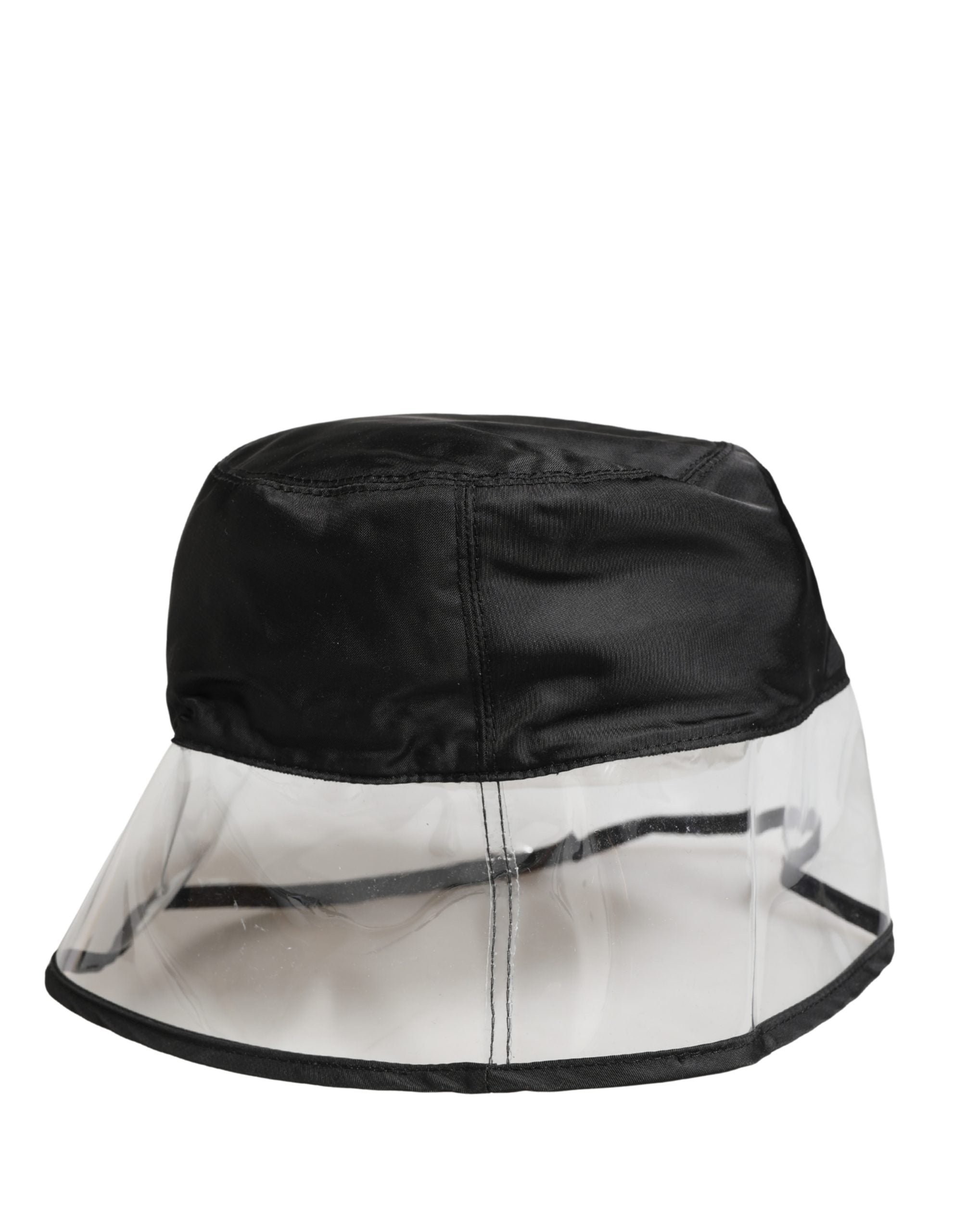 Dolce & Gabbana Men Black Plastic Fisherman Bucket Capello Men's Hat