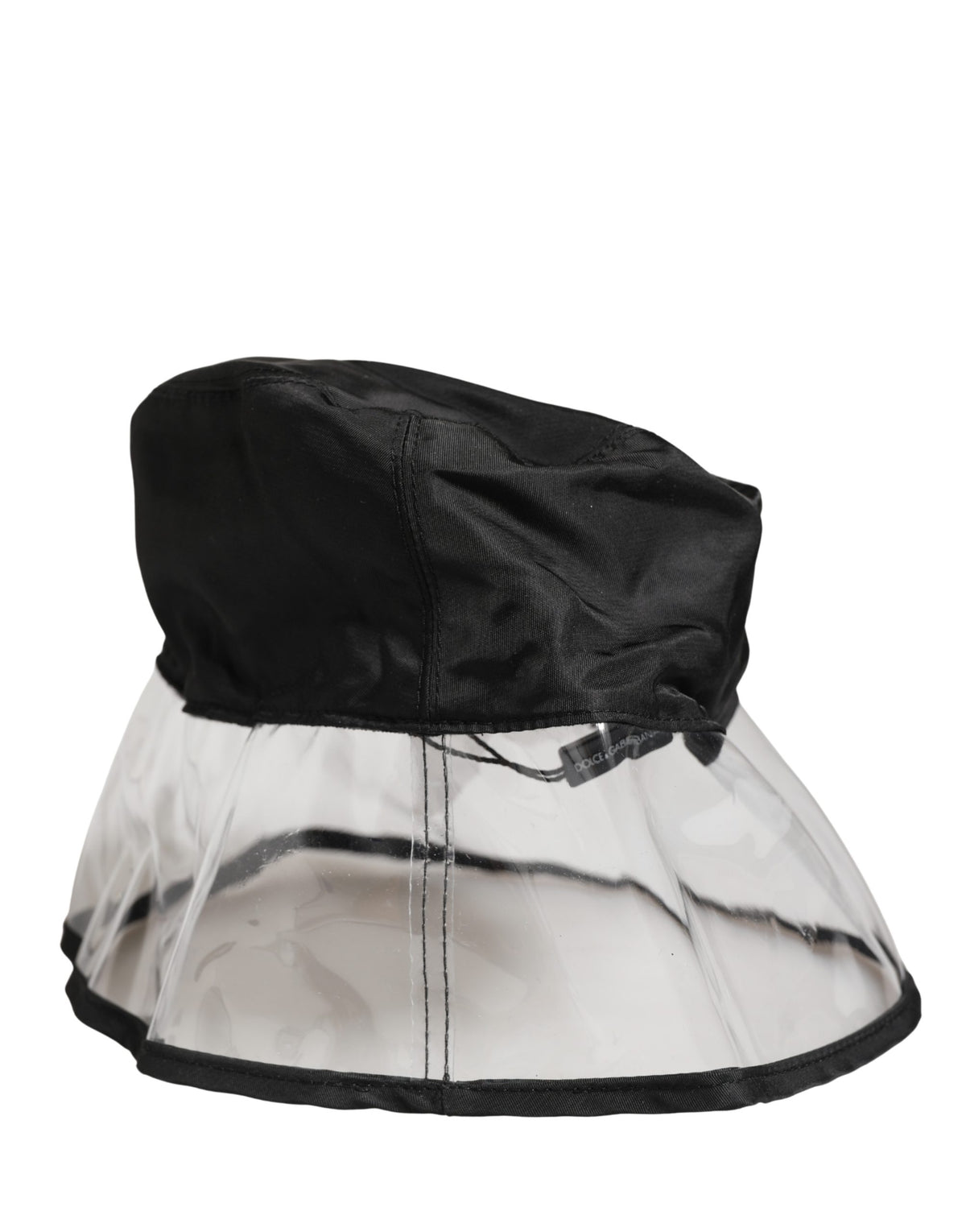 Dolce & Gabbana Men Black Plastic Fisherman Bucket Capello Men's Hat