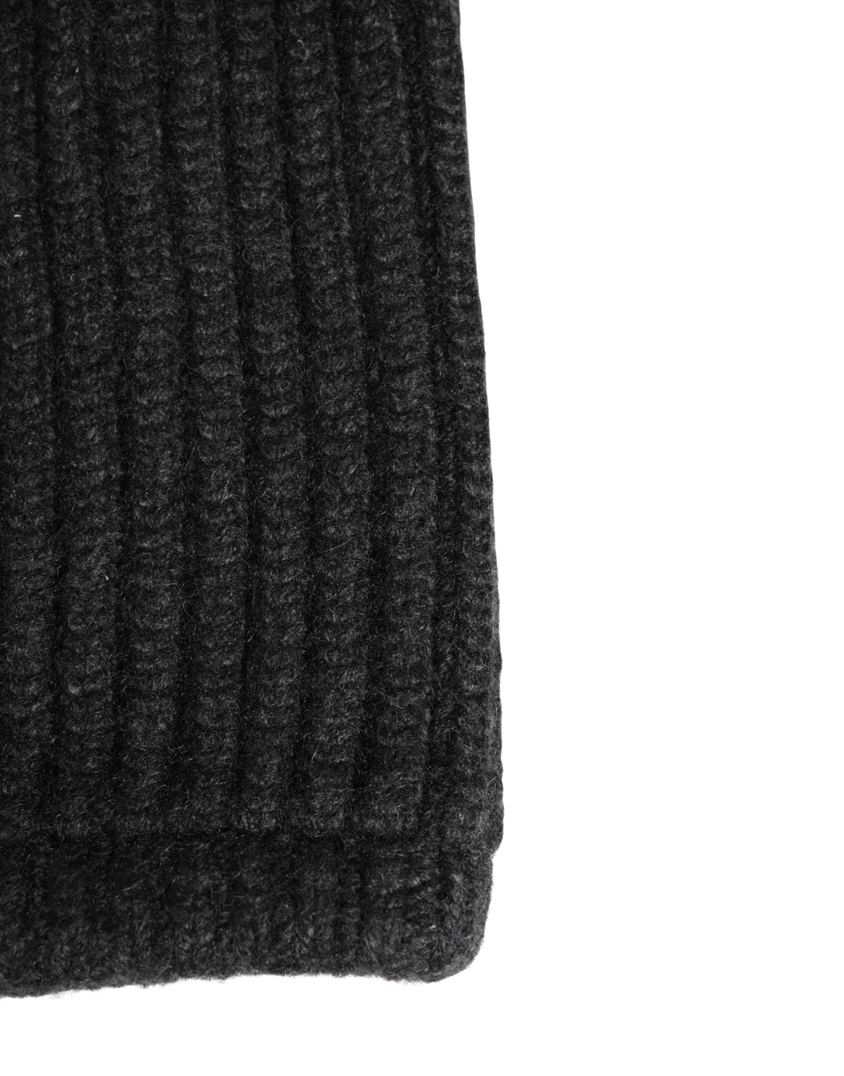 Dolce & Gabbana Black Cashmere Knitted Men Winter Neck Warmer Men's Hat
