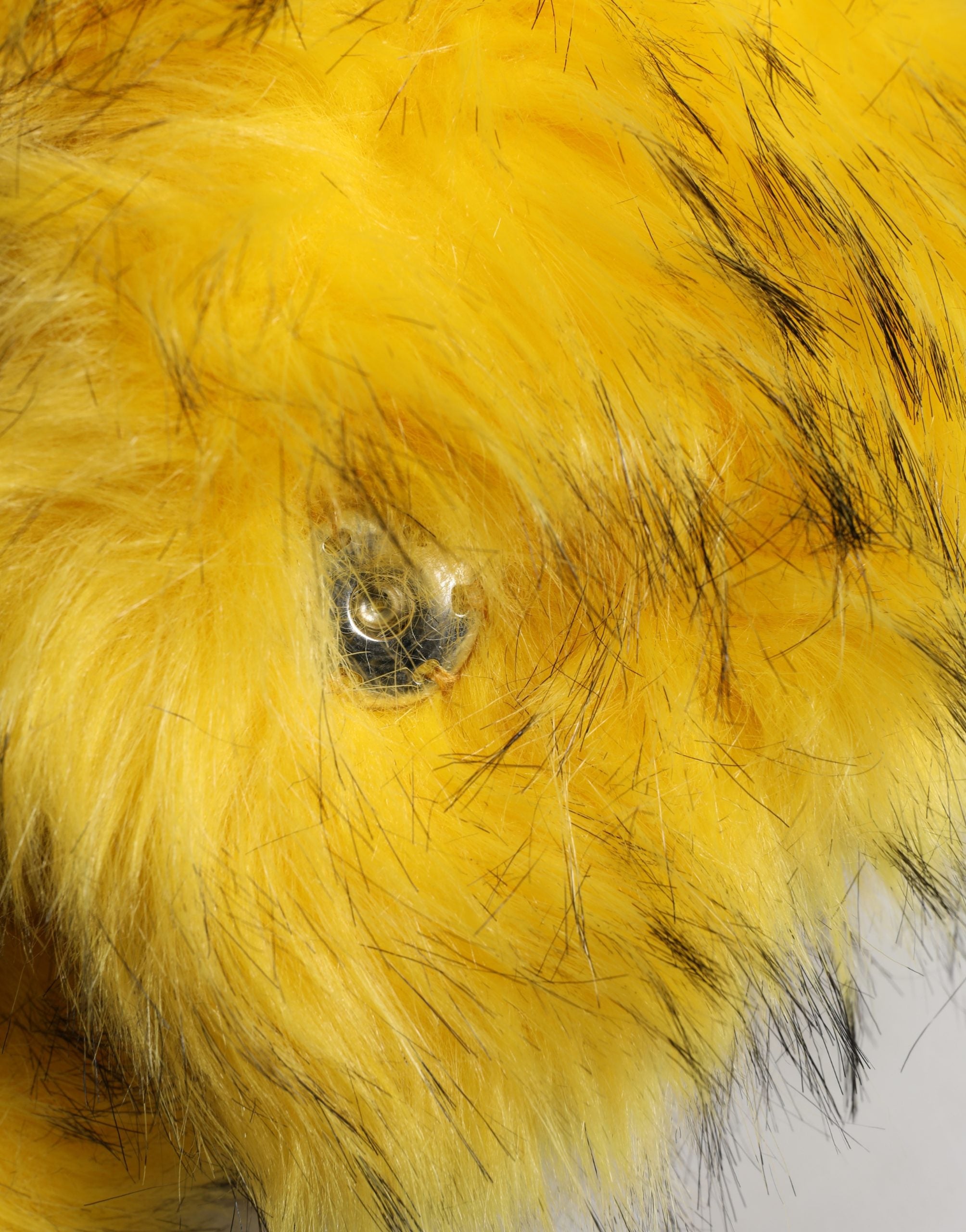 Dolce & Gabbana Yellow Modacrylic Fur Women Bucket Capello Women's Hat