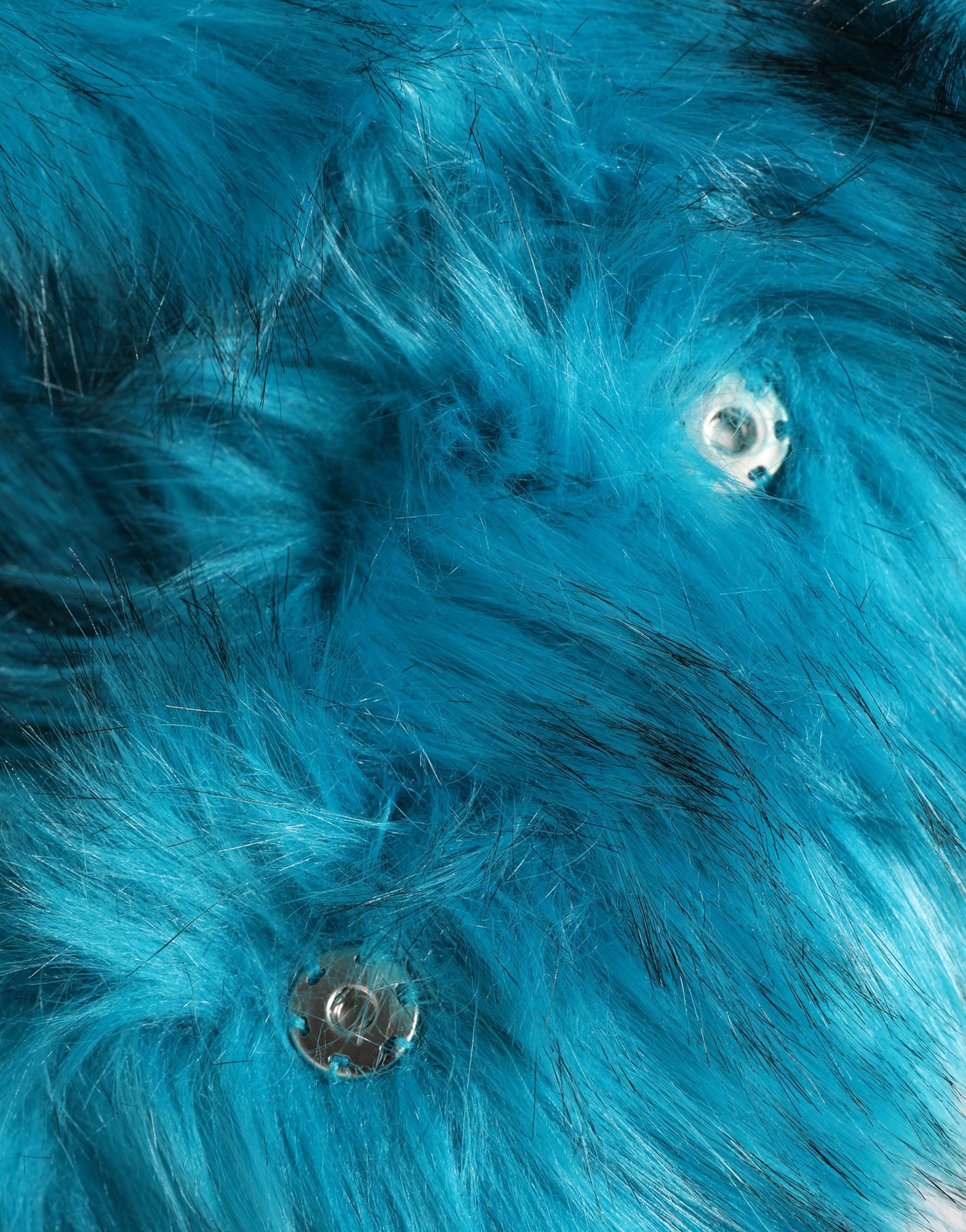Dolce & Gabbana Blue Modacrylic Fur Women Bucket Capello Women's Hat