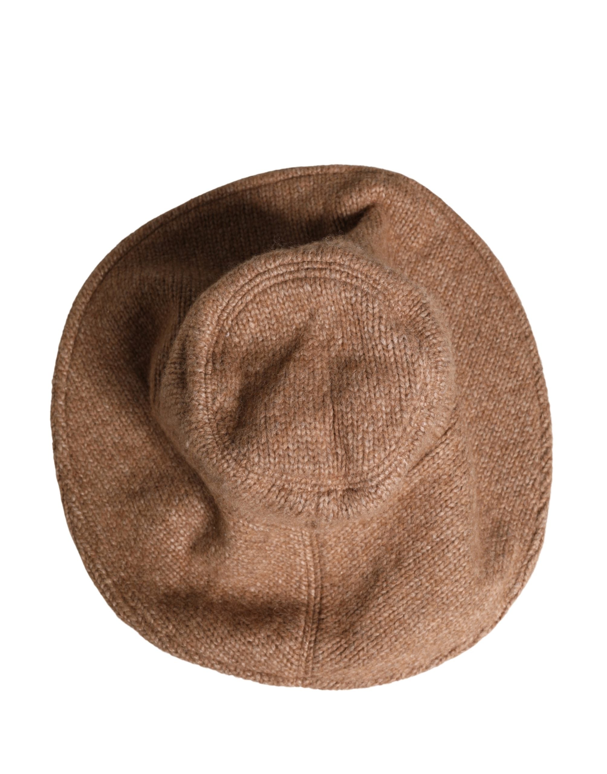 Dolce & Gabbana Brown Llama Wool Women Knitted Capello Women's Hat