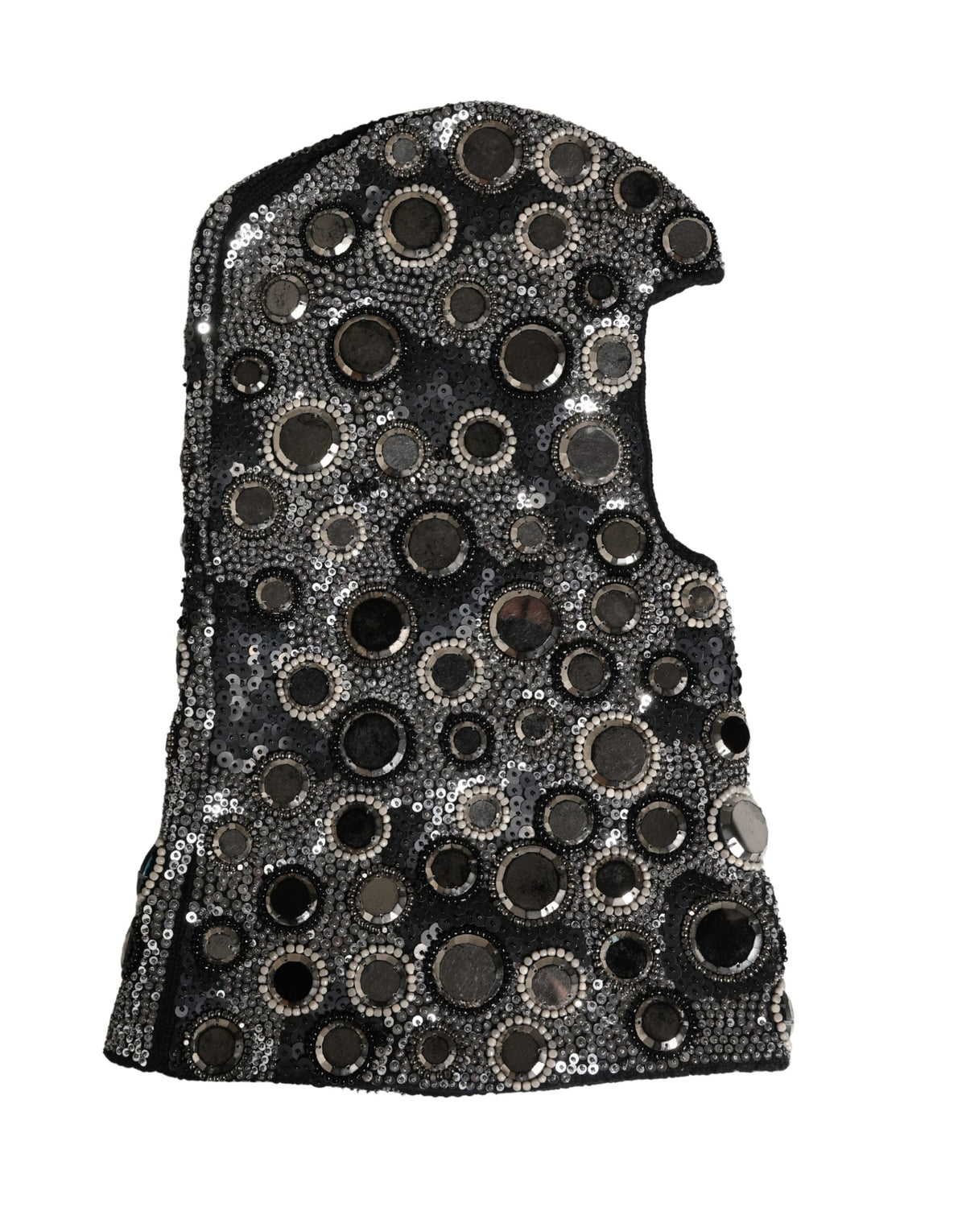 Dolce & Gabbana Black Wool Crystal Embellished Balaclava Women\'s Hat Dolce & Gabbana Black Wool Crystal Embellished Balaclava  main image 3