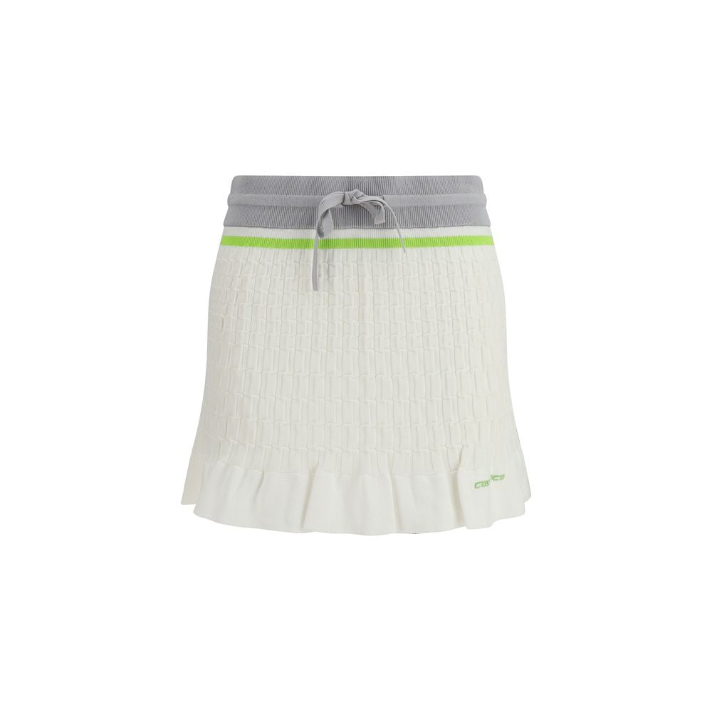 Casablanca White Cotton Mini Women's Skirt