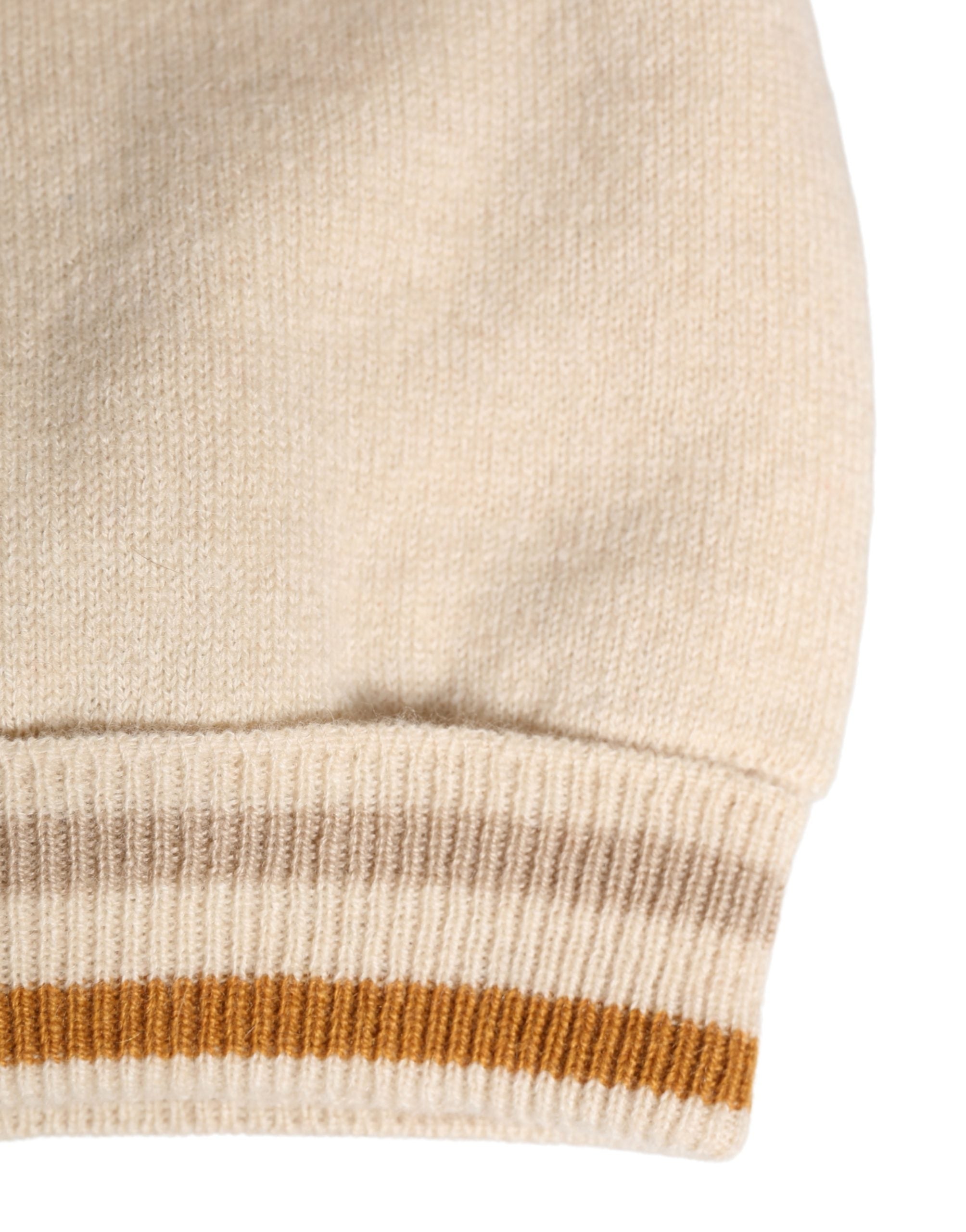 Dolce & Gabbana Beige Cashmere Knitted Women Winter Beanie Women's Hat