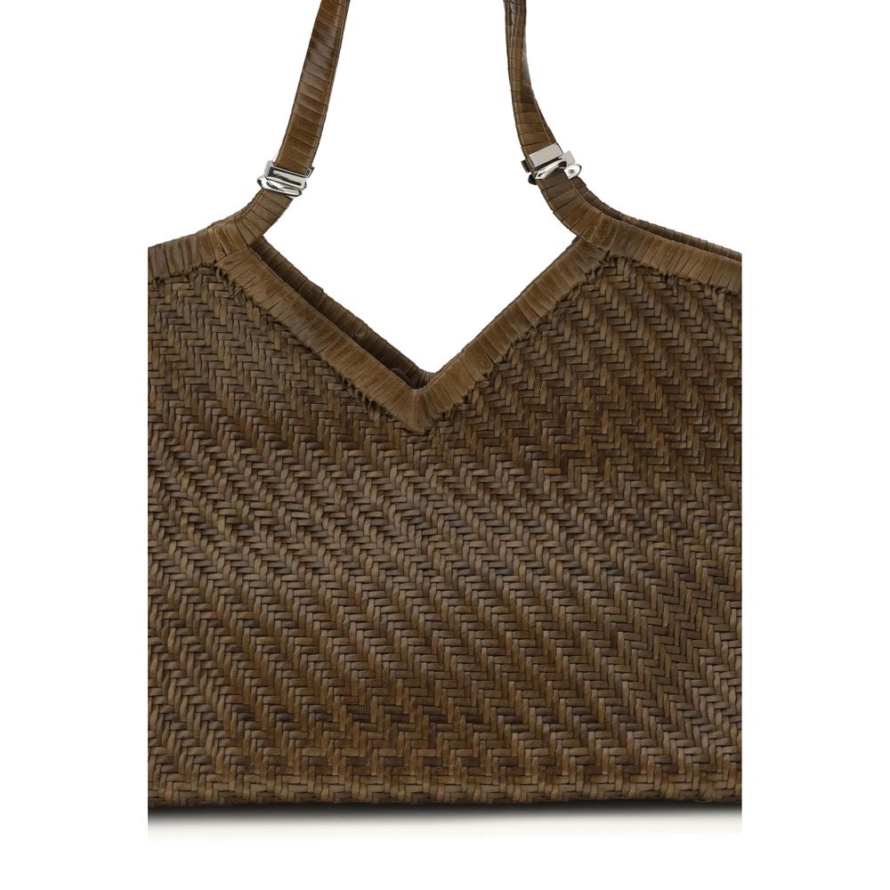 Benedetta Bruzziches Brown Buffalo Leather Women's Handbag