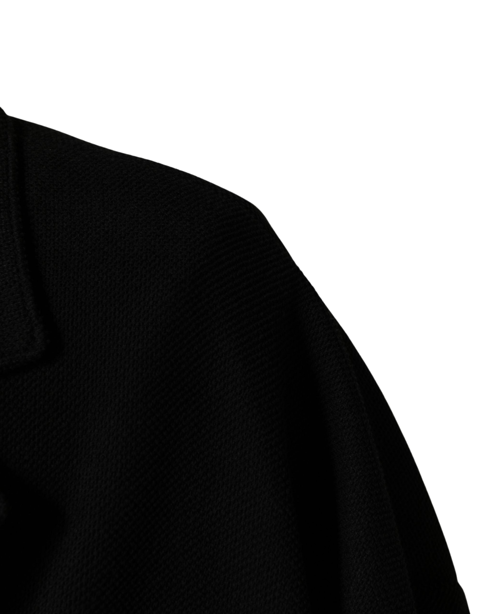 Dolce & Gabbana Black Double Breasted 2 Buttons Suit Men's Jacket