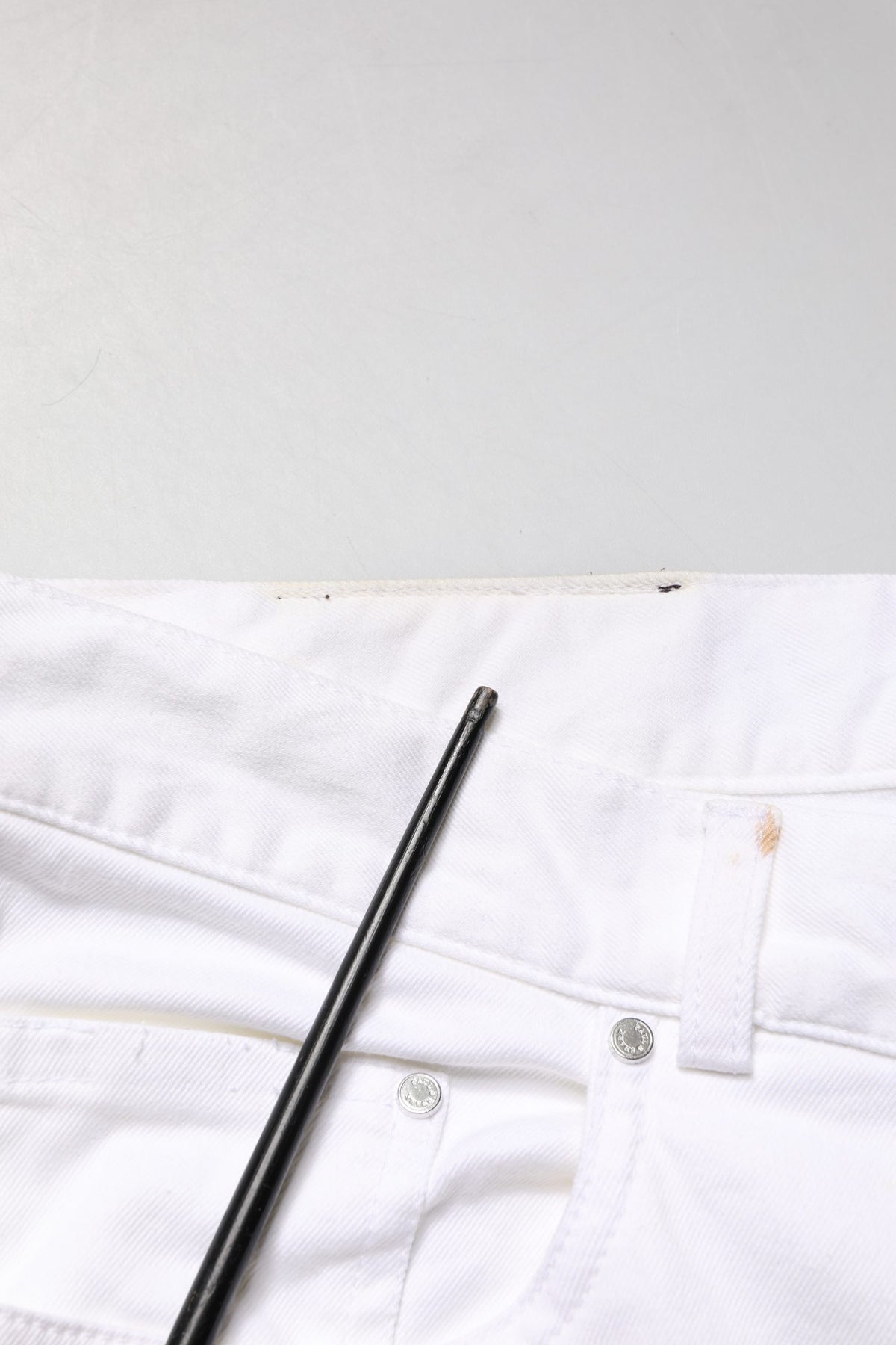 Paul & Shark White Straight Mid Waist Denim Trouser Men's Jeans