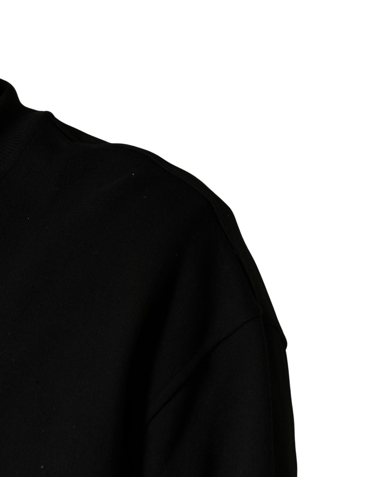 Dolce & Gabbana Black Cotton Crew Neck Sweatshirt Men's Sweater (Pre-Owned)