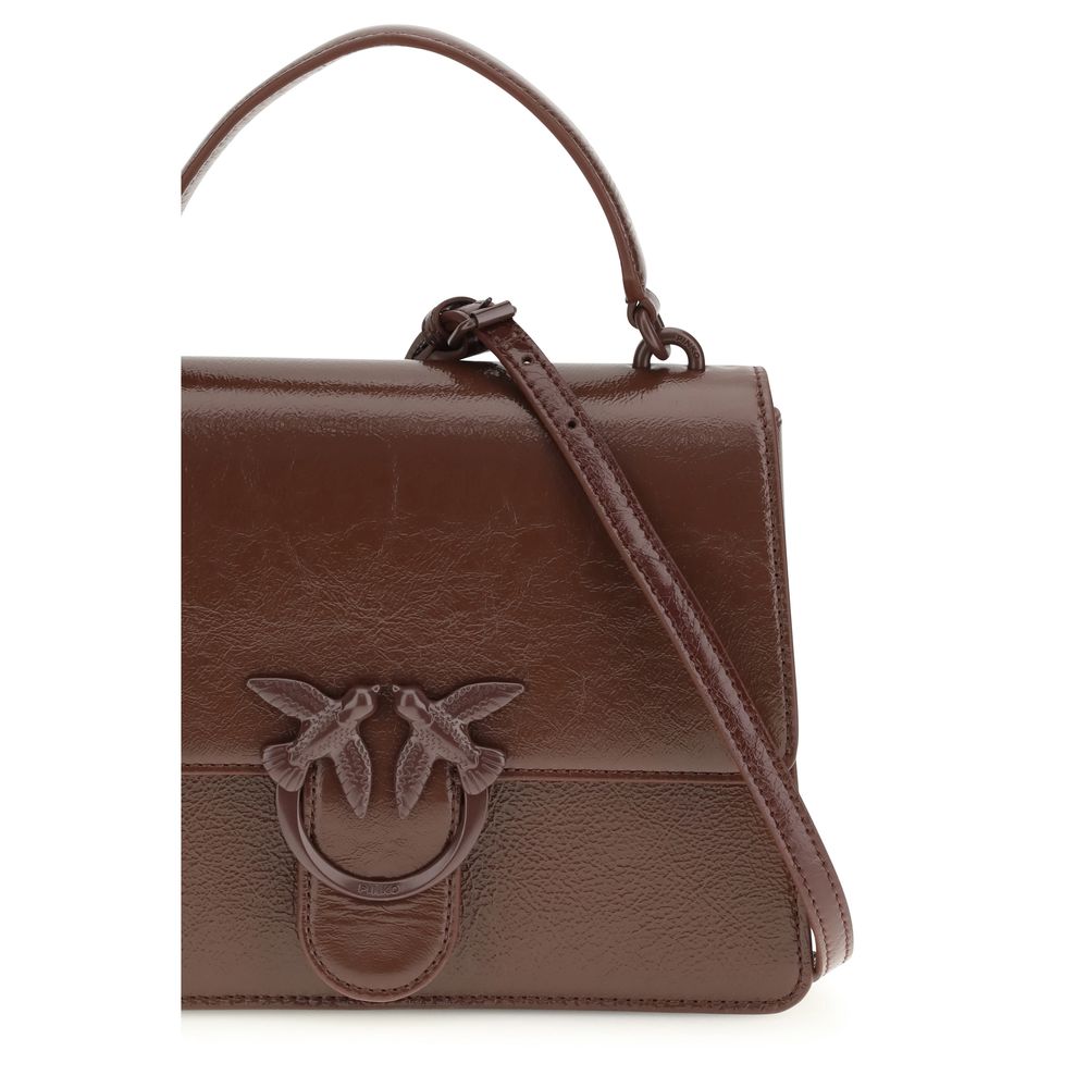 PINKO Brown Lamb Ovis Aries Aries Women's Handbag