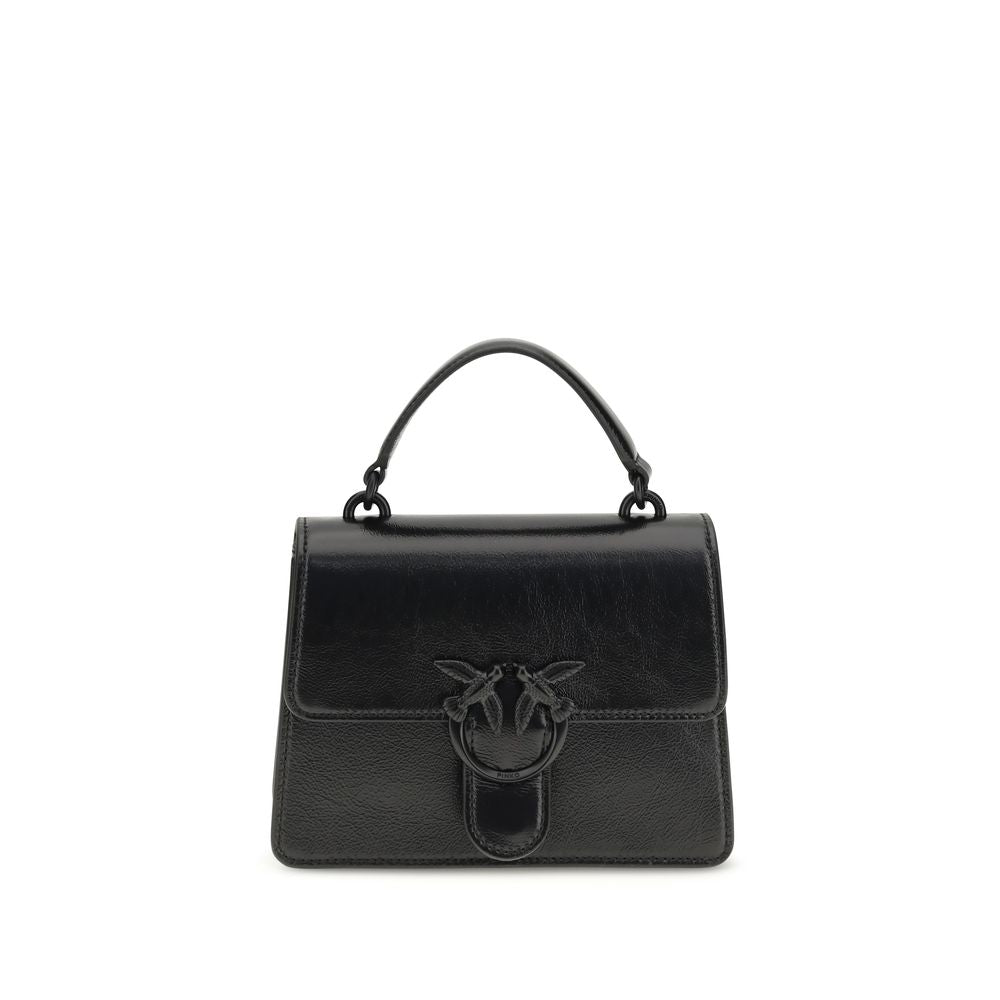 PINKO Black Goatskin Women's Handbag