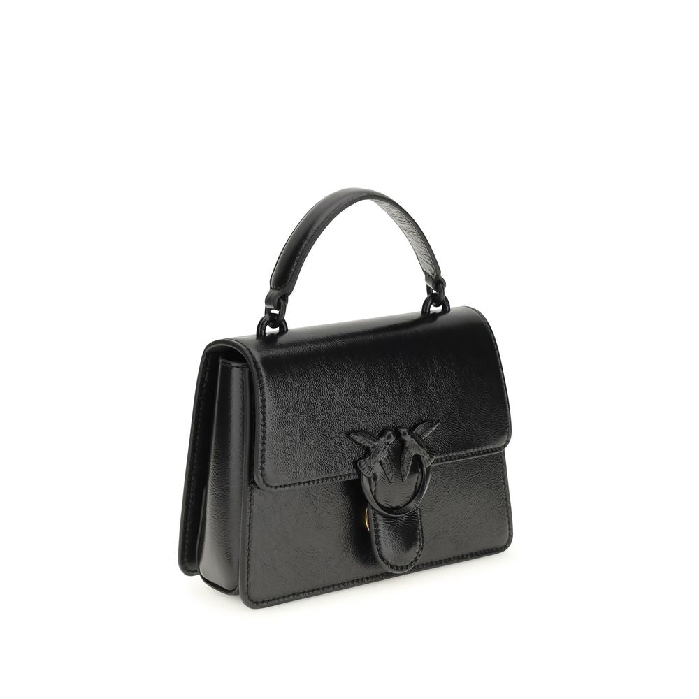 PINKO Black Goatskin Women's Handbag