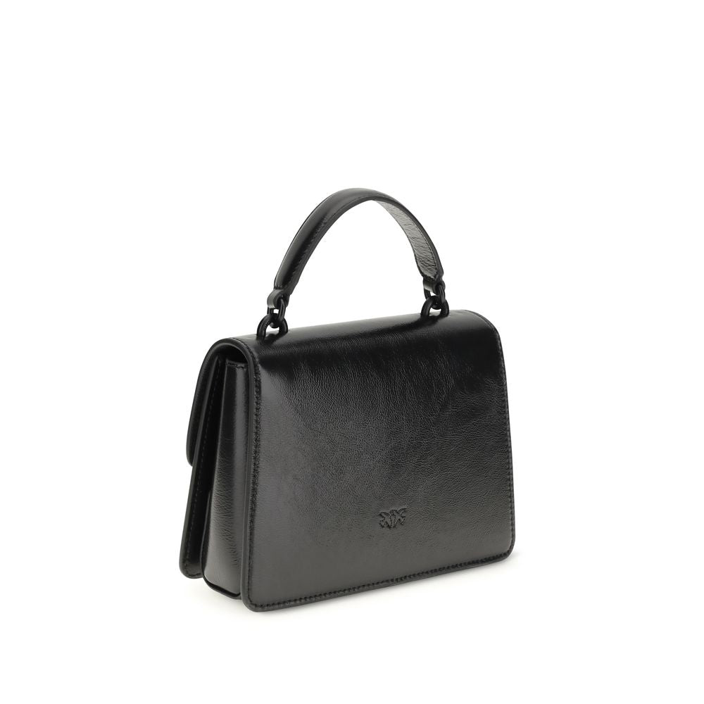 PINKO Black Goatskin Women's Handbag
