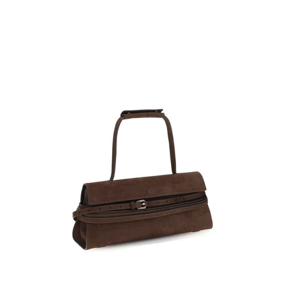 Moschino Brown Calf Leather Bos Taurus Shoulder Women's Bag