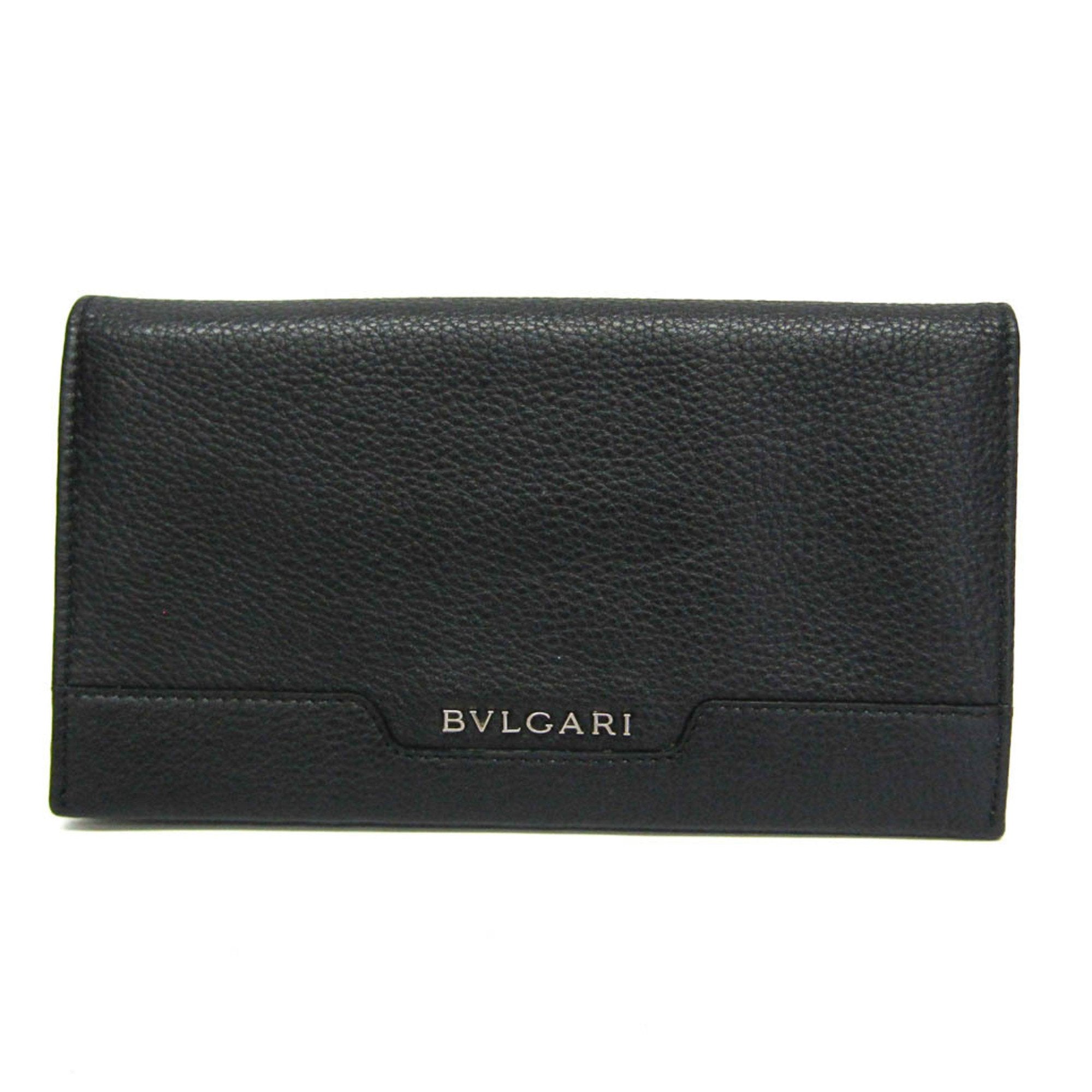 Bulgari Black Leather Wallet (Pre-Owned)