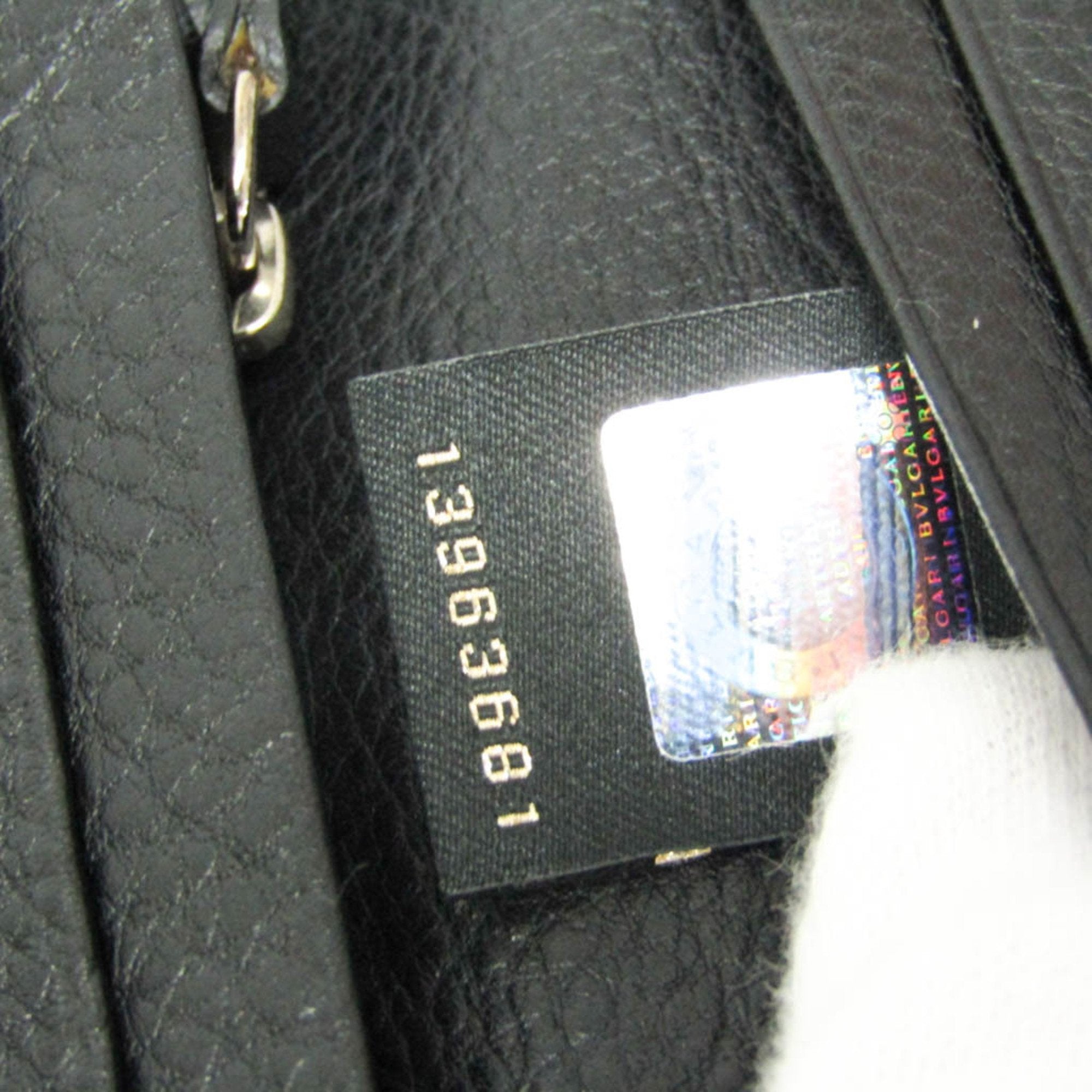 Bulgari Black Leather Wallet (Pre-Owned)