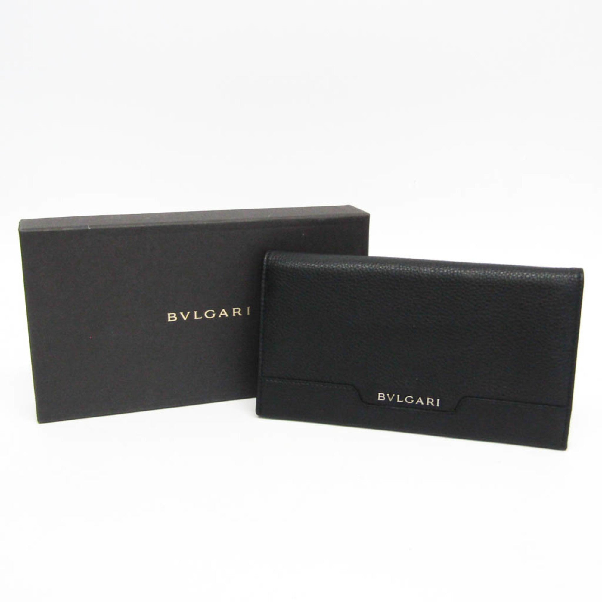 Bulgari Black Leather Wallet (Pre-Owned)