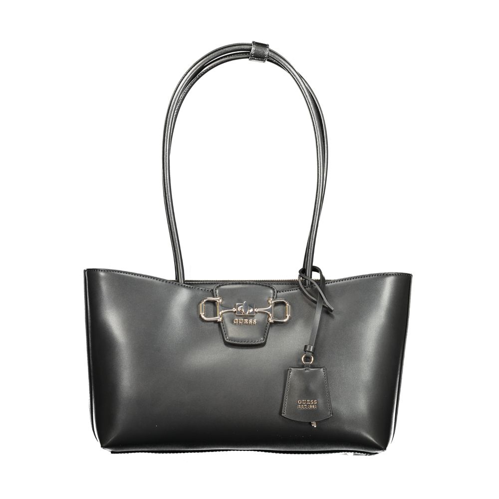 Guess Jeans Nero Poliuretano Woman Women's Handbag