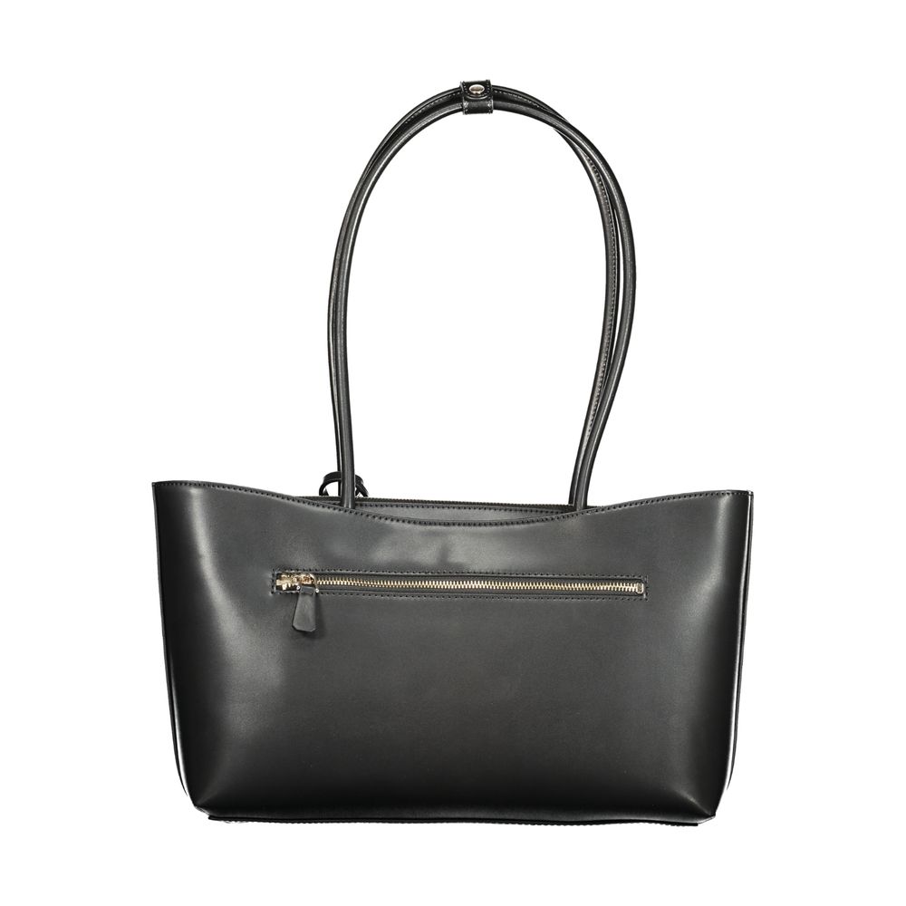 Guess Jeans Nero Poliuretano Woman Women's Handbag