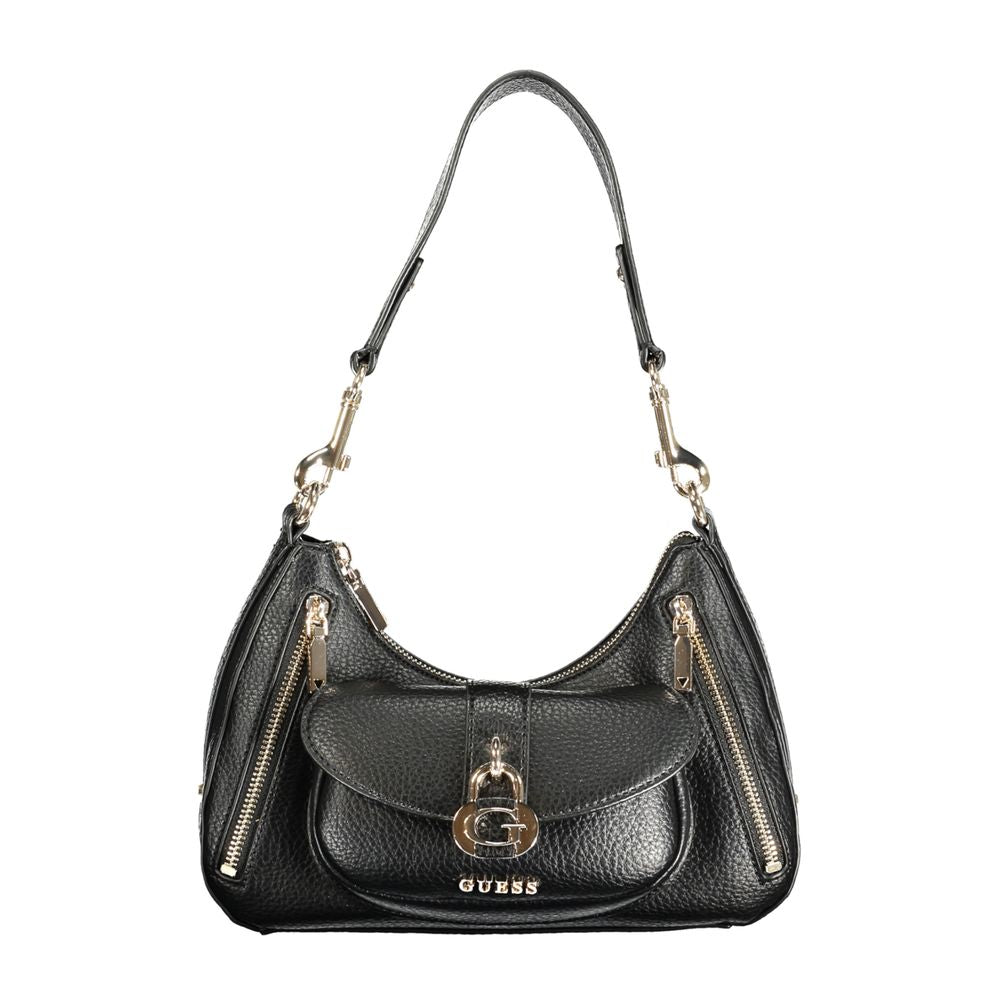 Guess Jeans Black Polyurethane Women Women's Handbag