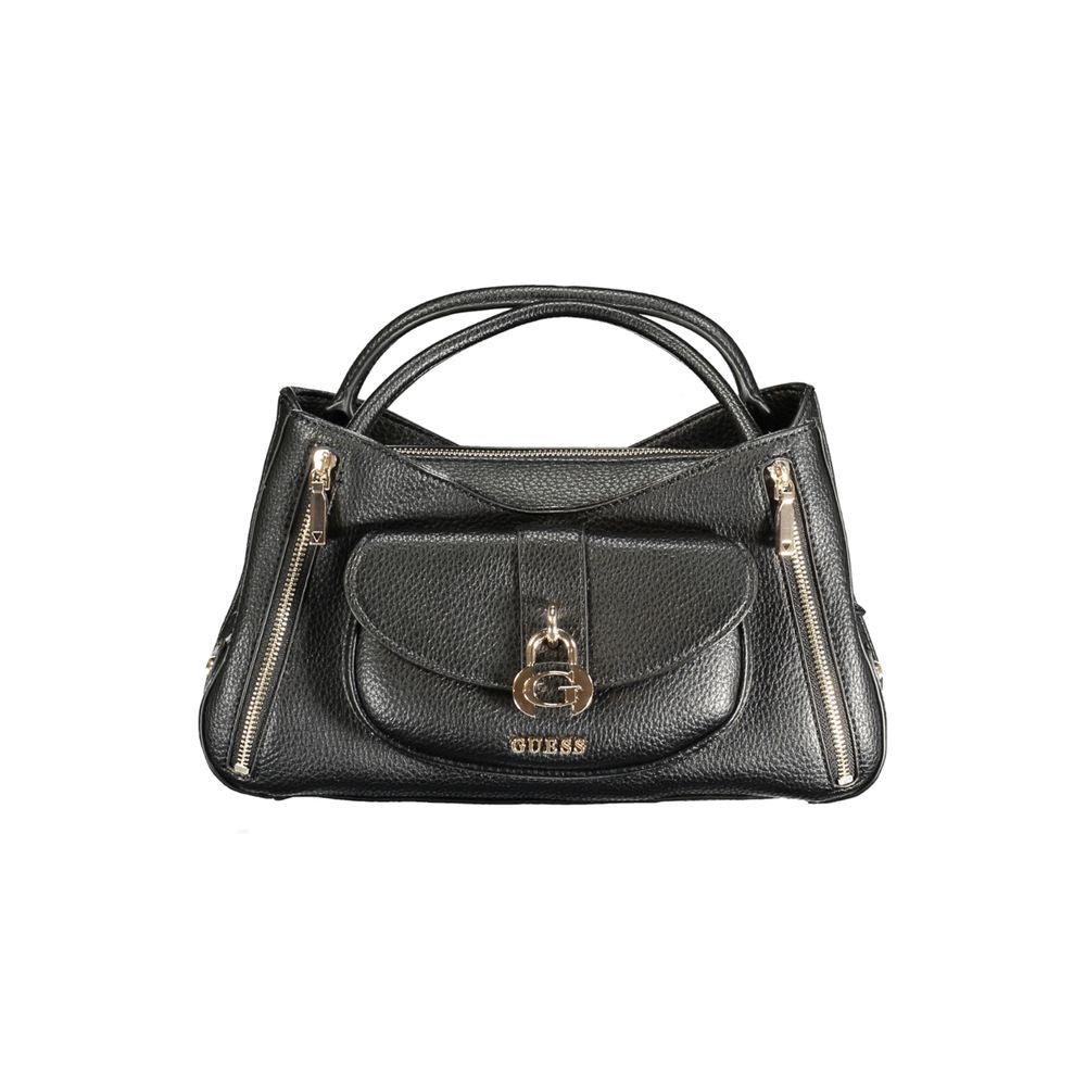 Guess Jeans Black Polyurethane Women Women's Handbag